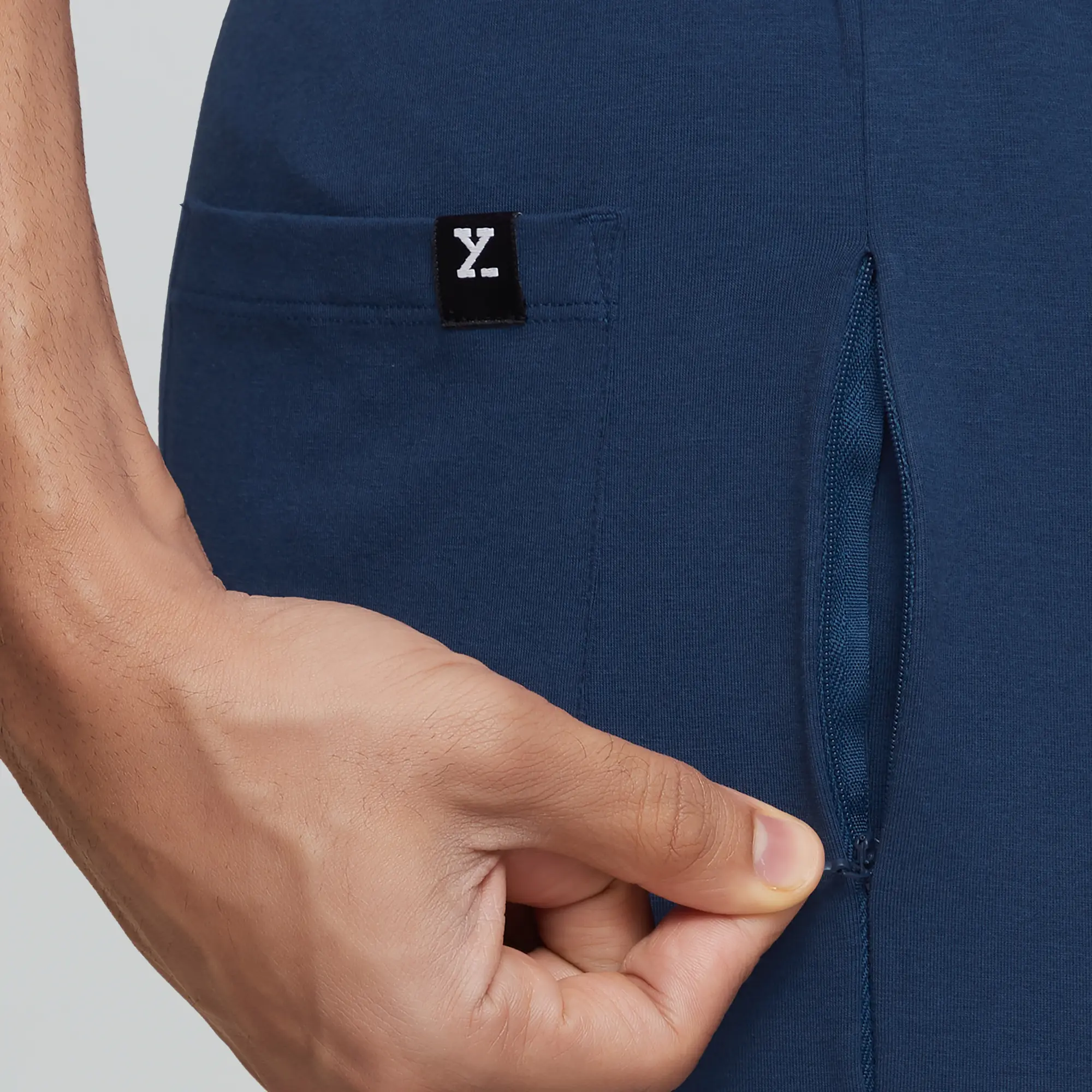 Ace Modal-Cotton Joggers Estate Blue - Image 6