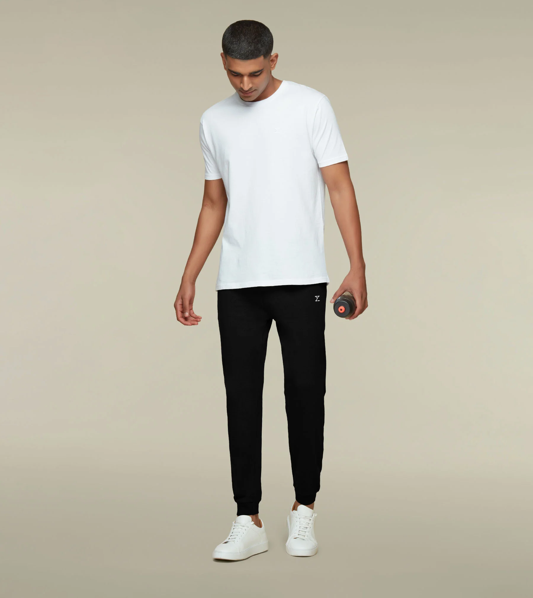 IntelliSoft Ace Modal-Cotton Joggers Pitch Black - Image 4