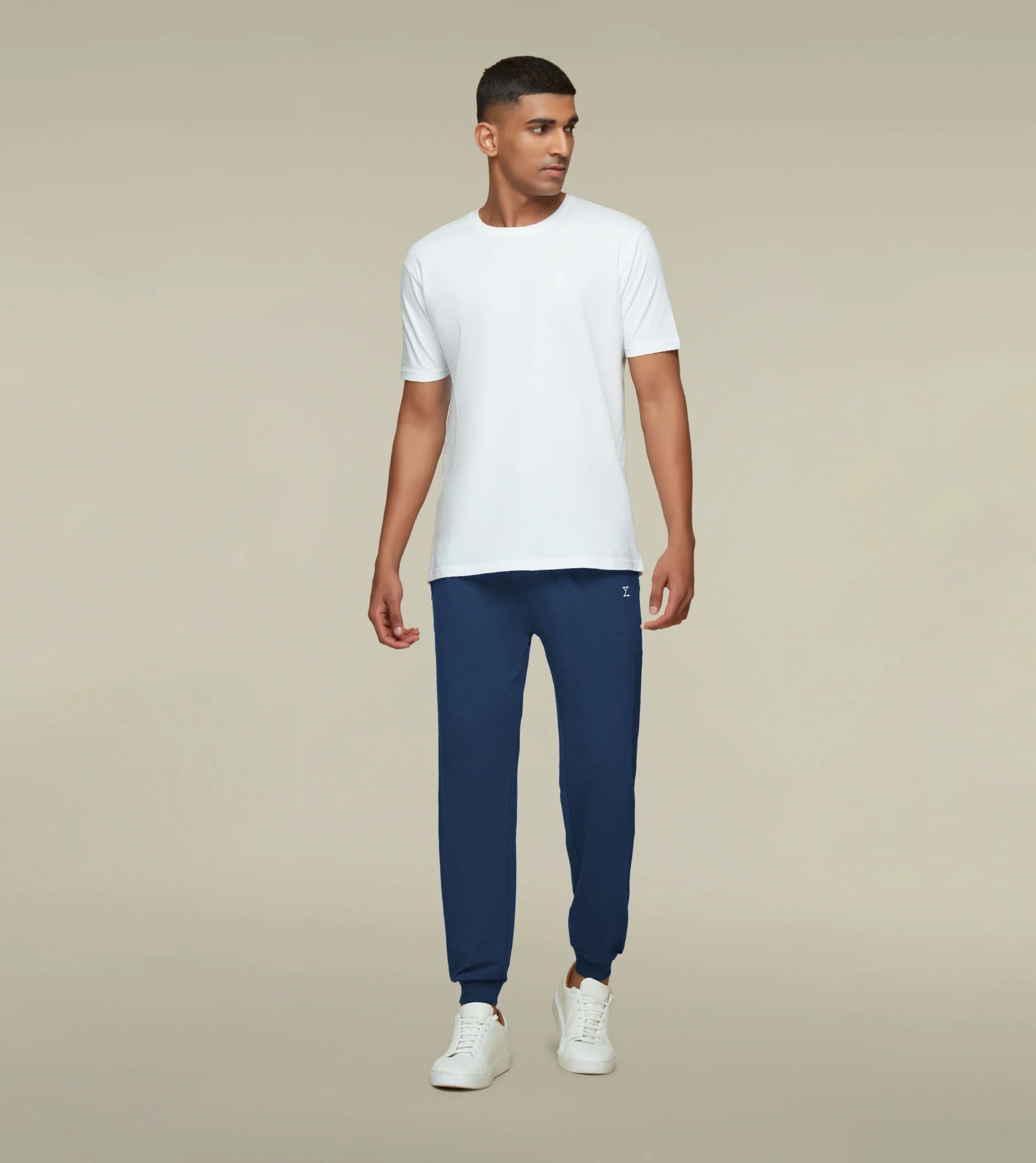 IntelliSoft Ace Modal-Cotton Joggers Dress Blue - Image 5