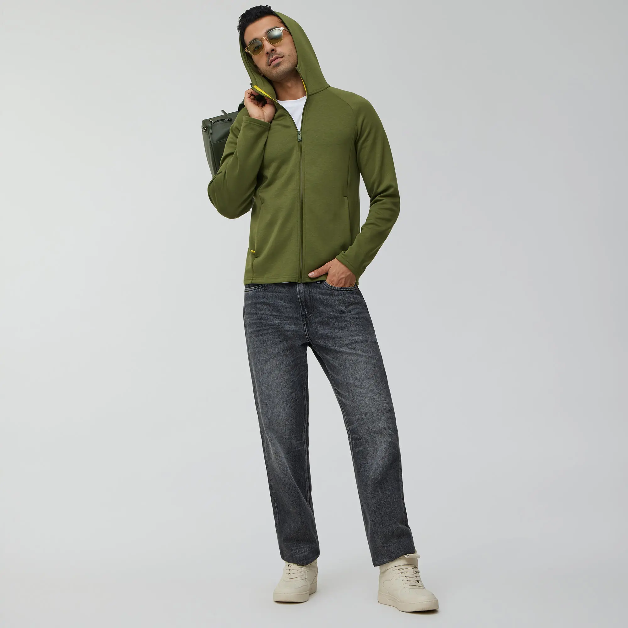 Alpha Hoodies Jackets Olive Green - Image 2