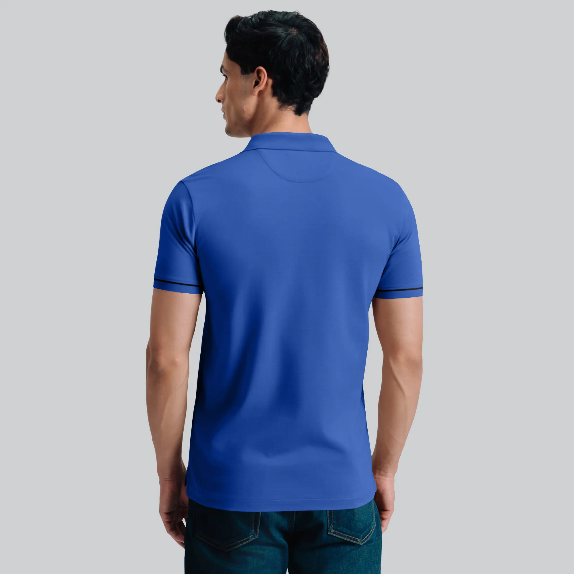 Pique Polo T-shirt - Olympic Blue - Image 6