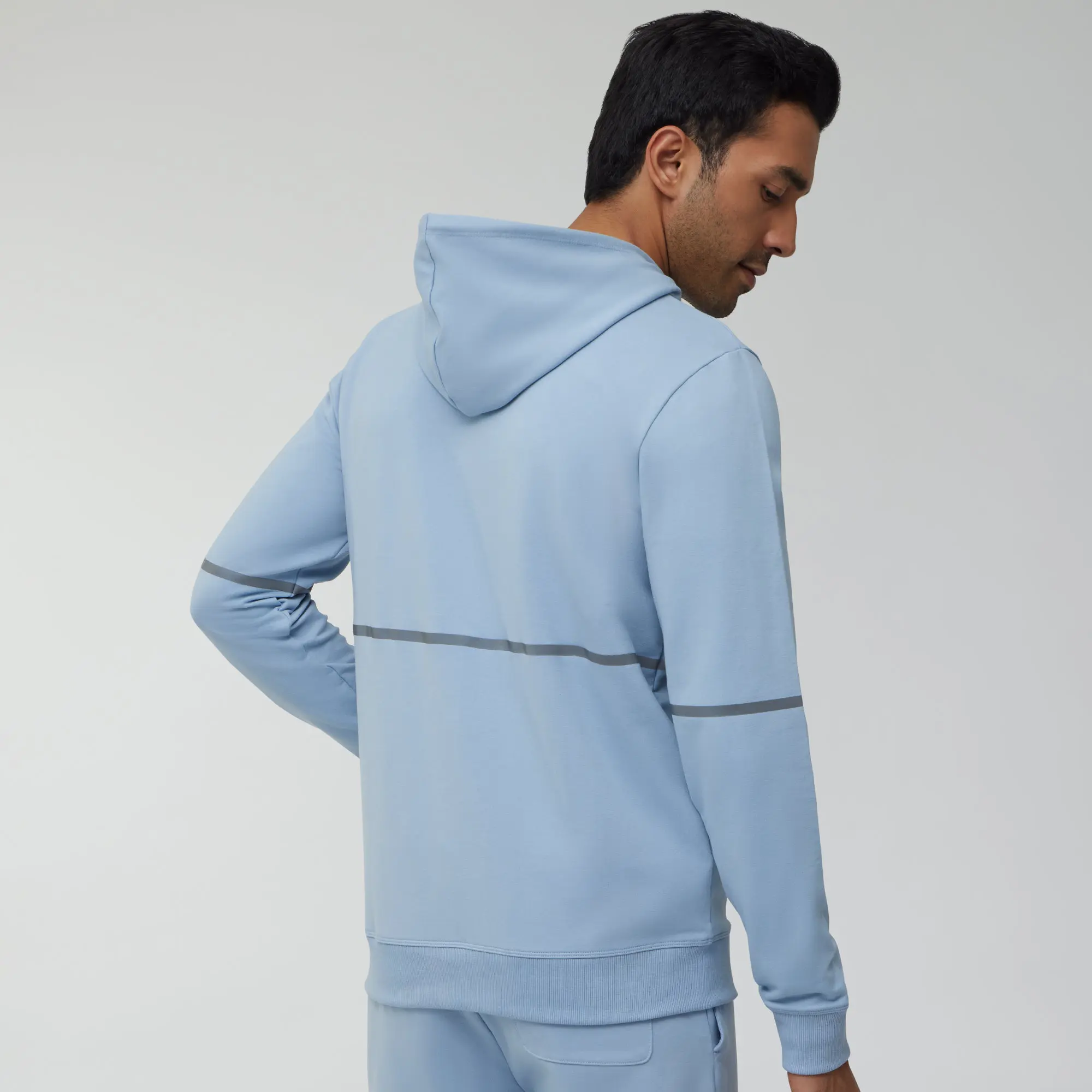 Ascent French Terry Cotton Blend Hoodies Glacier Blue - Image 5