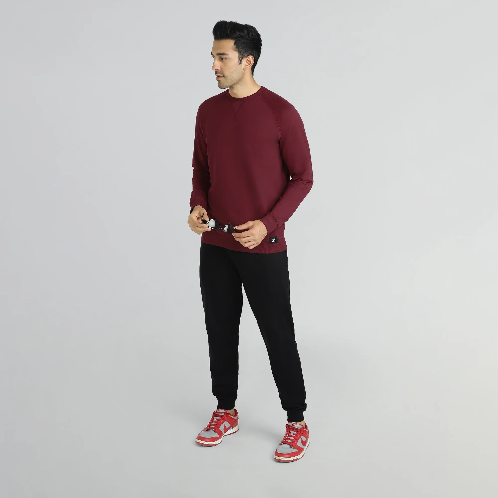 Cruze French Terry Cotton Sweatshirts Auburn Red - Image 2