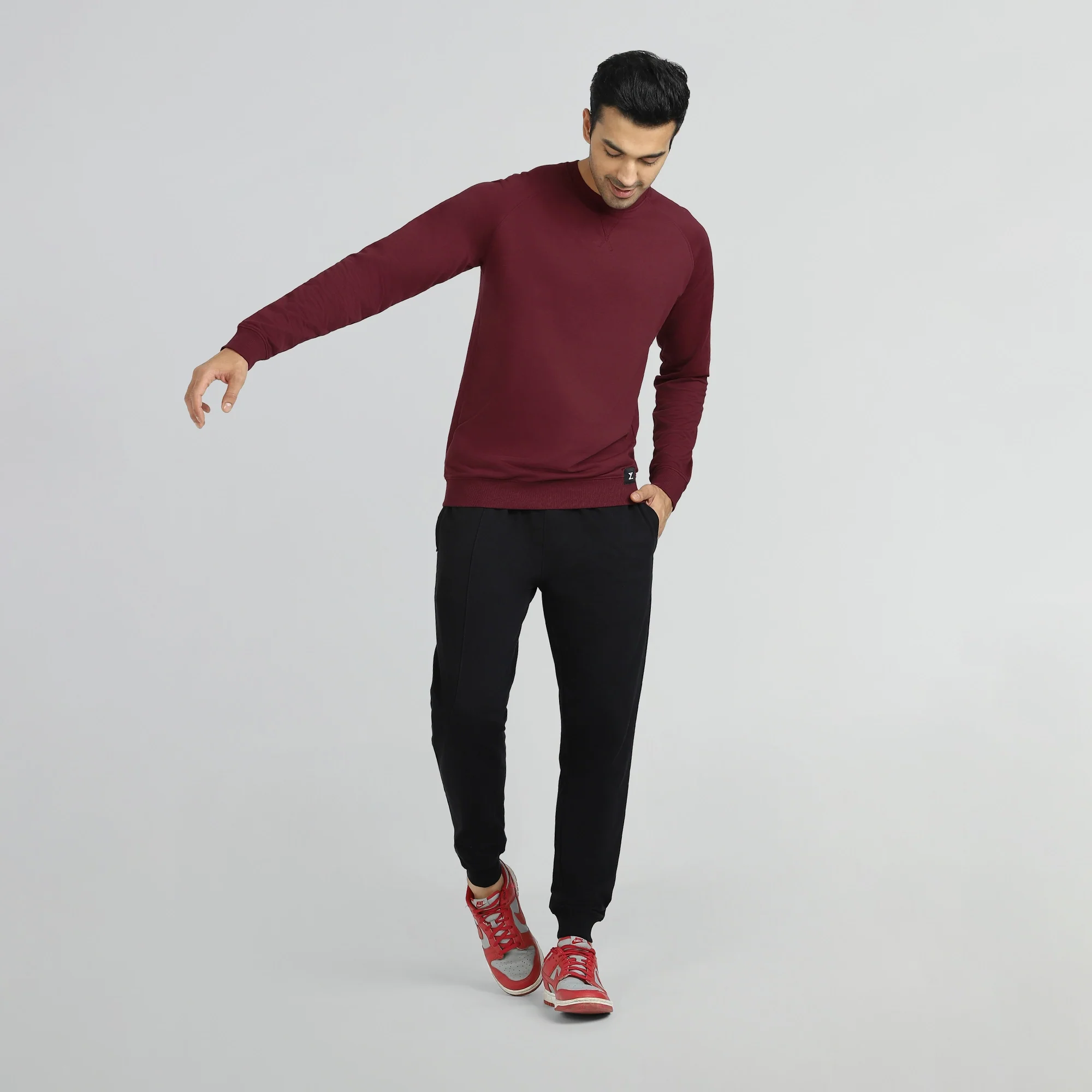 Cruze French Terry Cotton Sweatshirts Auburn Red - Image 4