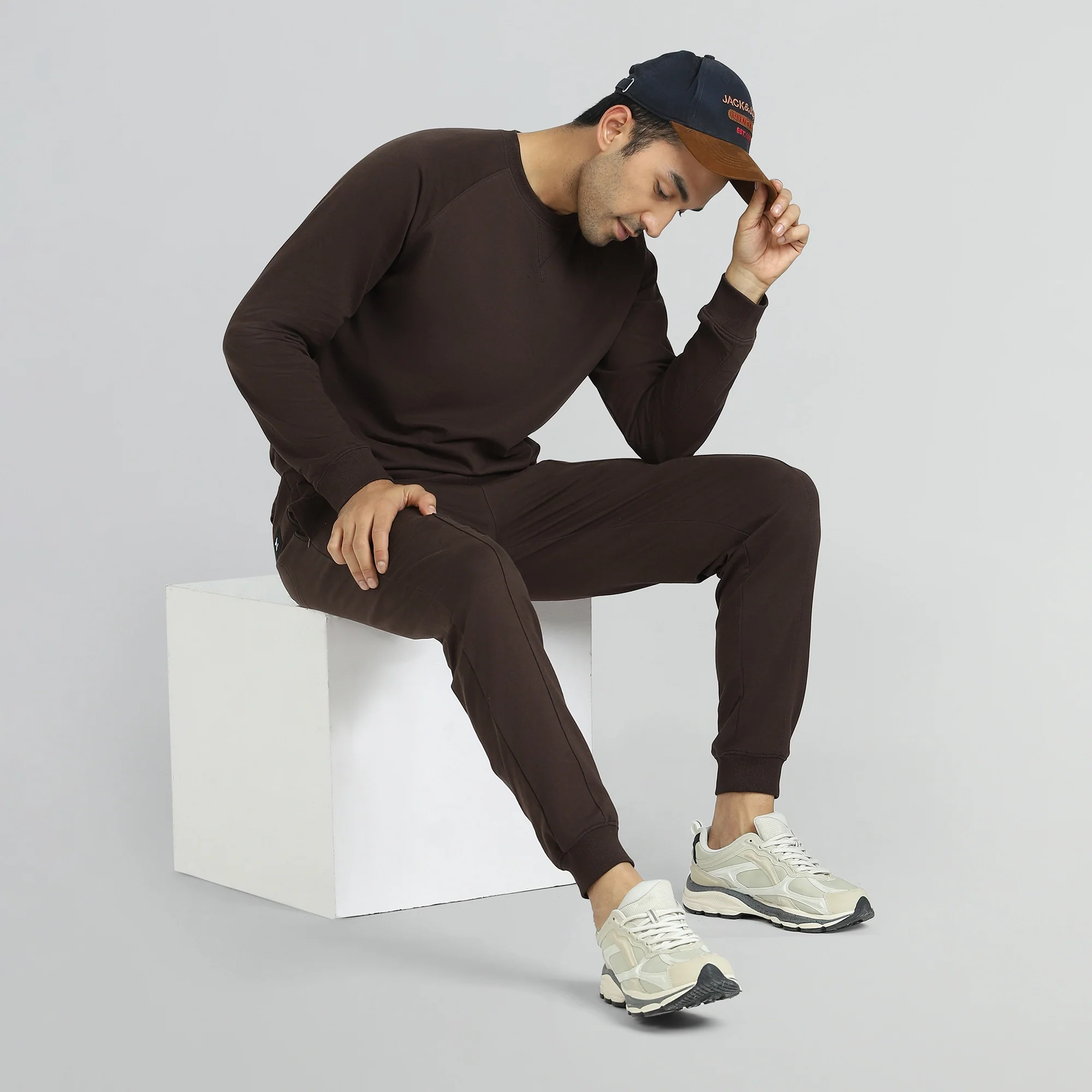 Cruze French Terry Cotton Sweatshirts Malt Brown - Image 2