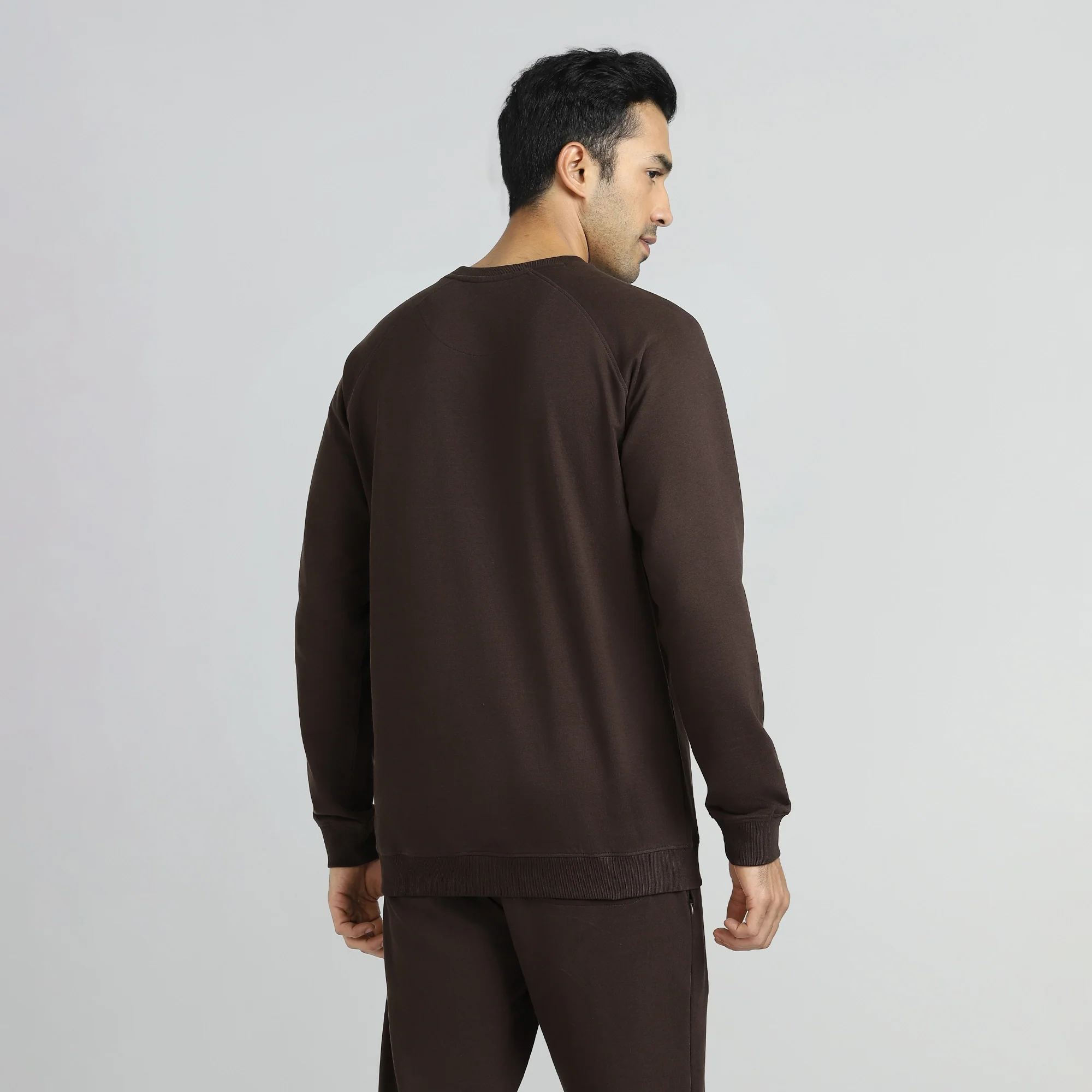 Cruze French Terry Cotton Sweatshirts Malt Brown - Image 6