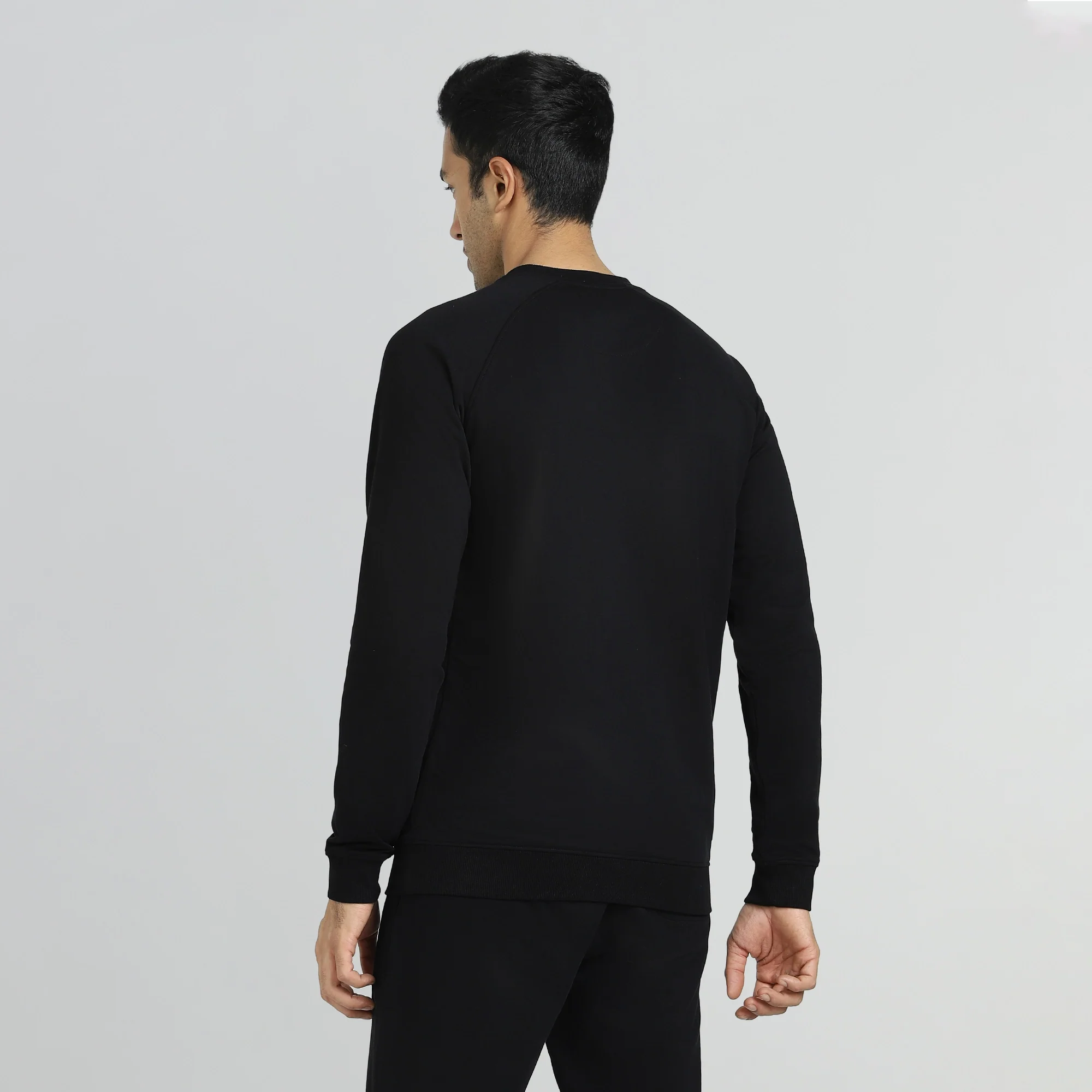 Cruze French Terry Cotton Sweatshirts Pitch Black - Image 5