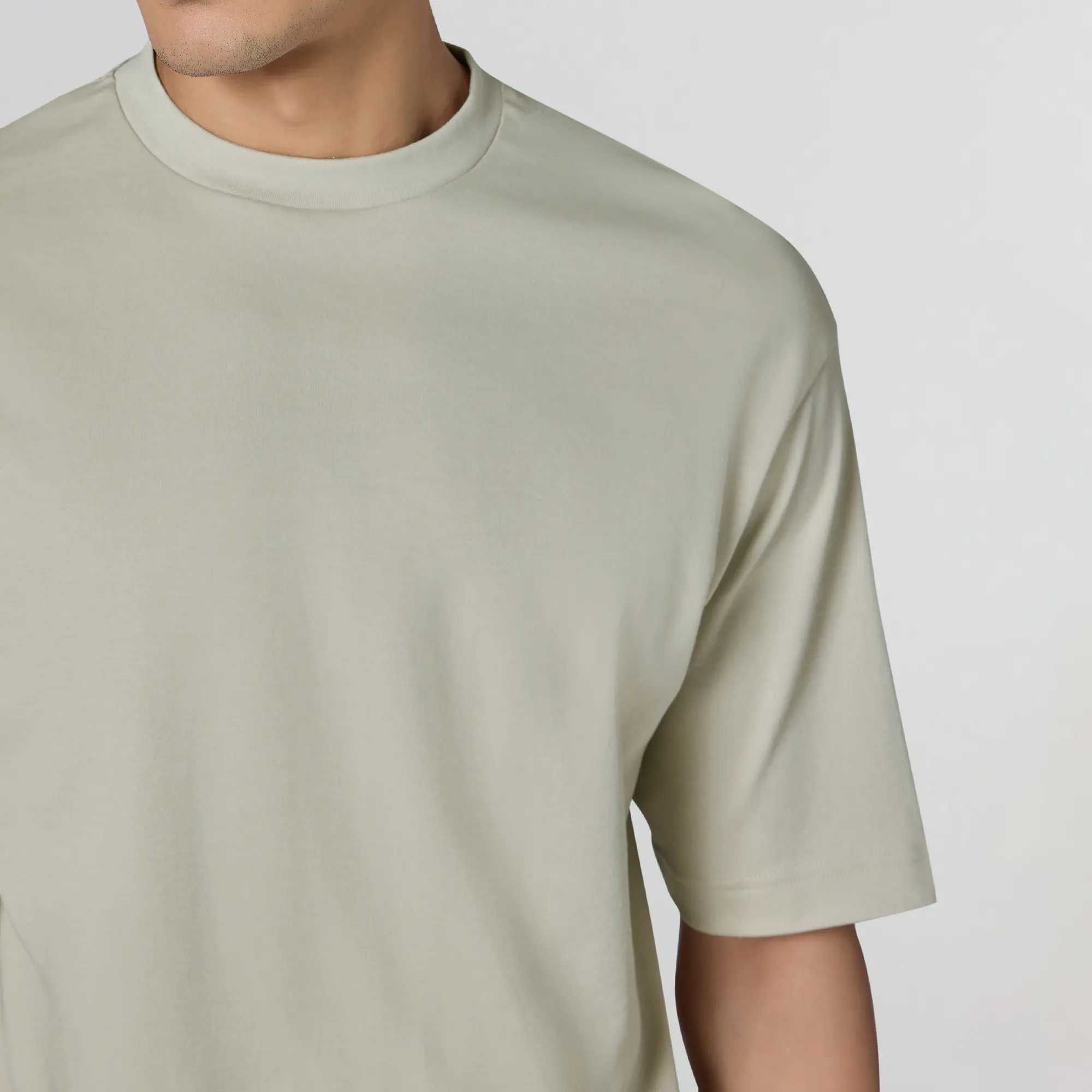 Drift Cotton Oversized T-shirts Ivory White - Image 5