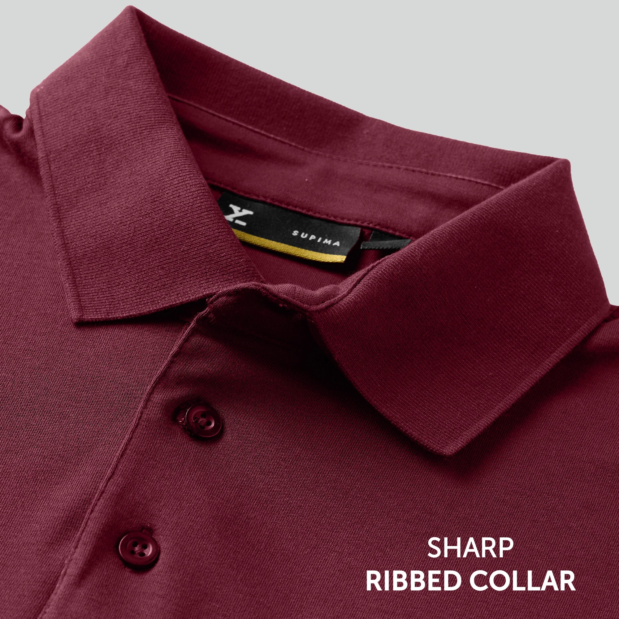 Supima Cotton Slim Fit Polo - Merlot Maroon - Image 5