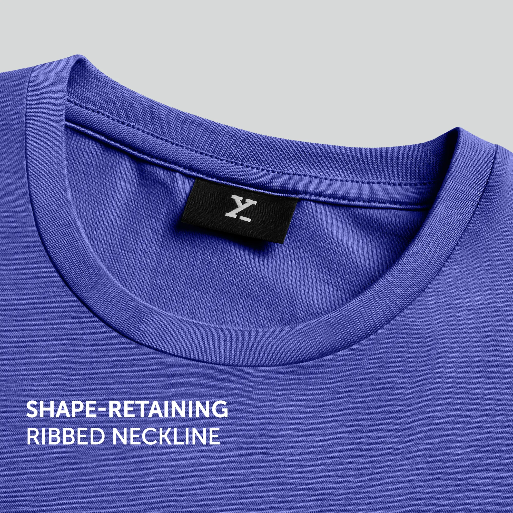 Iconique Supima Cotton T-shirt Denim Blue - Image 6