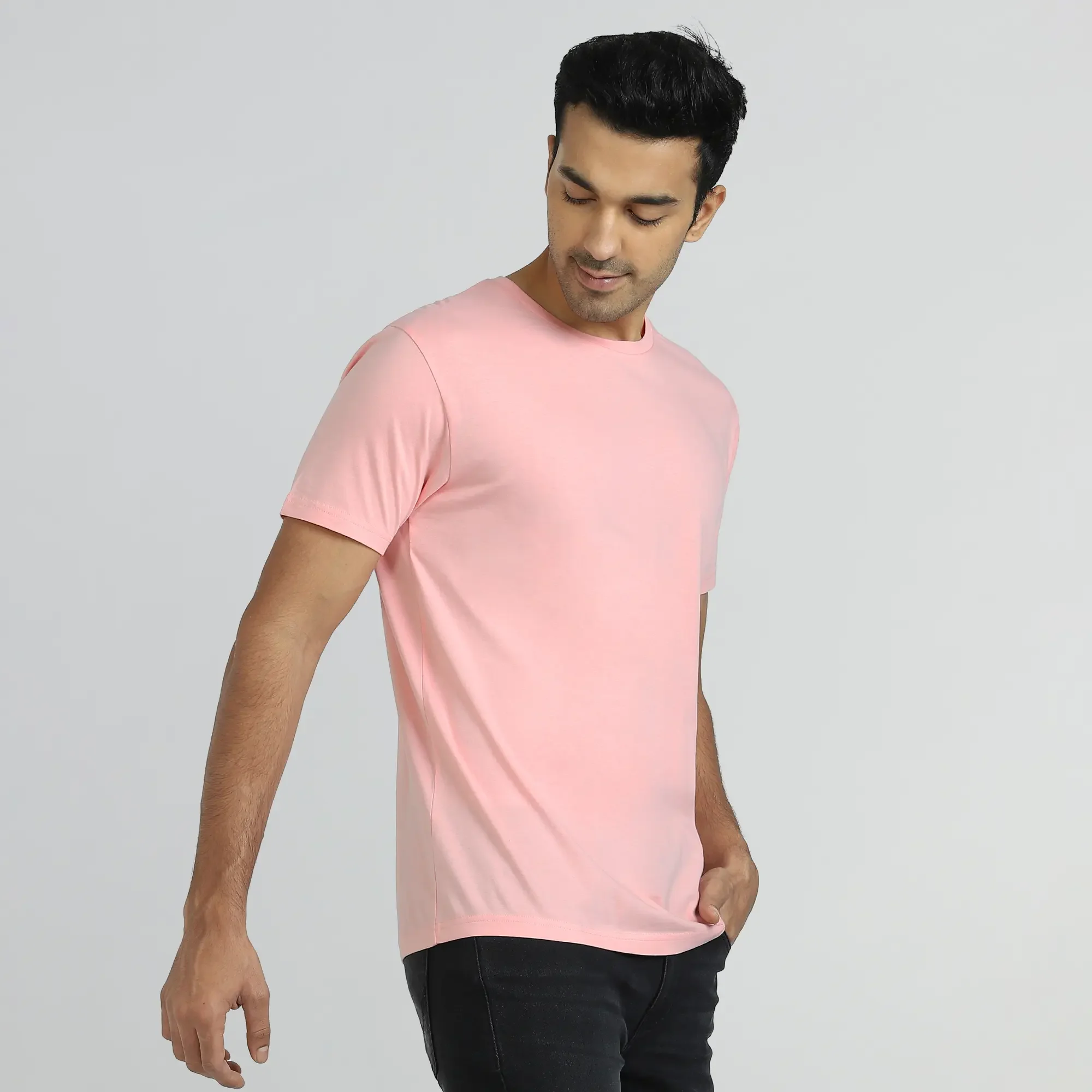 Iconique Supima Cotton T-shirt Blush Pink - Image 4