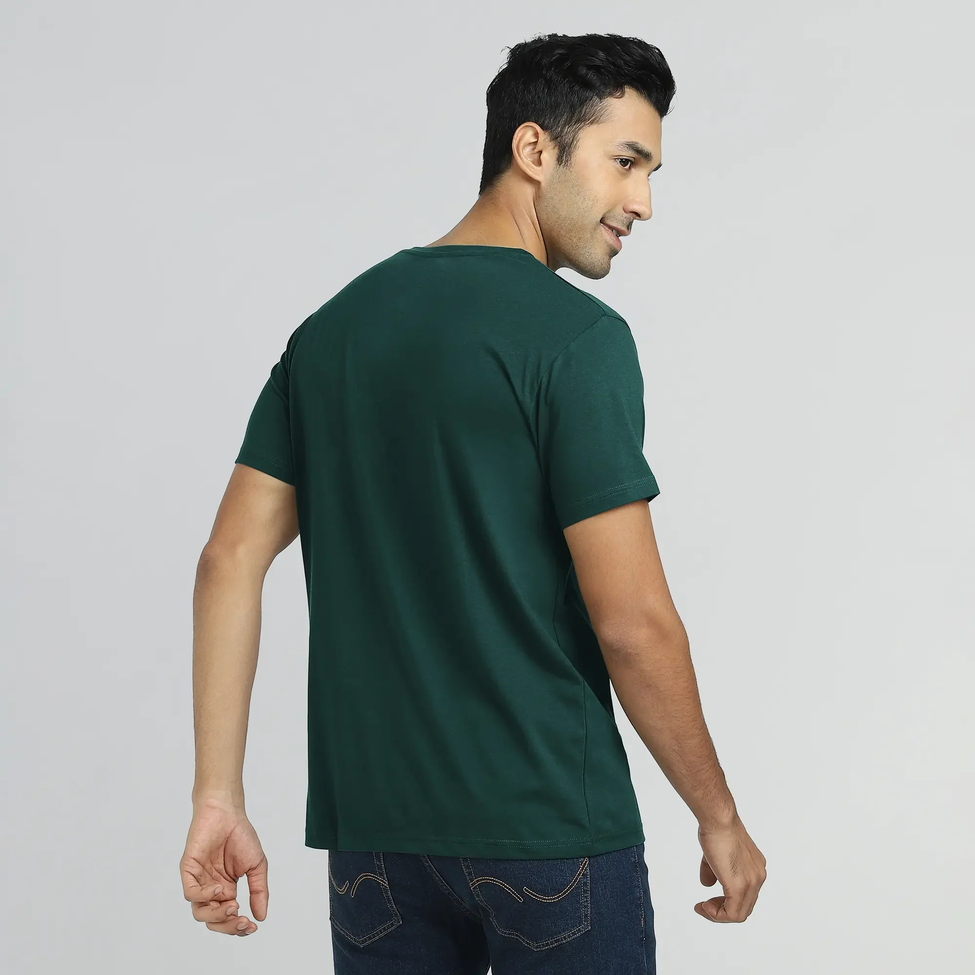 Iconique Supima Cotton T-shirt Forest Green - Image 5