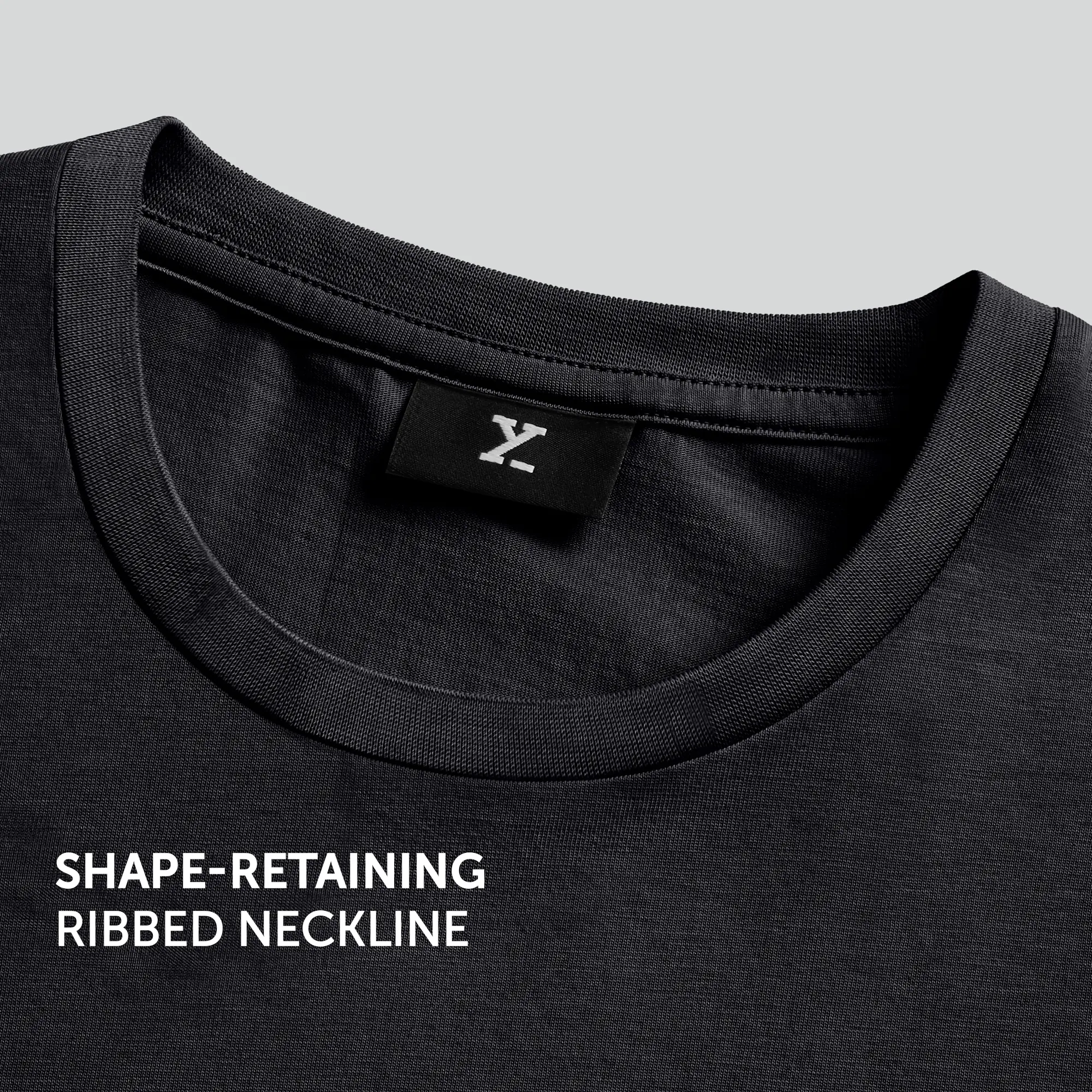 Iconique Supima Cotton T-shirt Pitch Black - Image 6