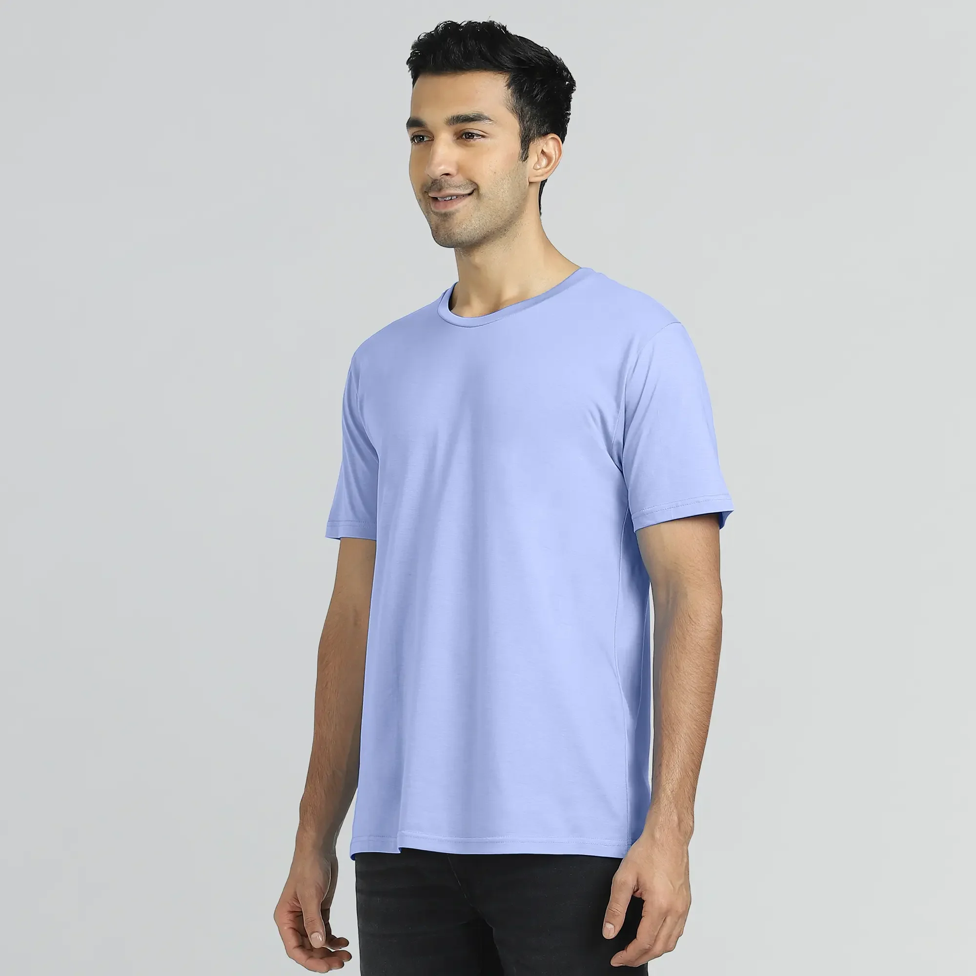 Iconique Supima Cotton T-shirt Iceberg Blue - Image 4
