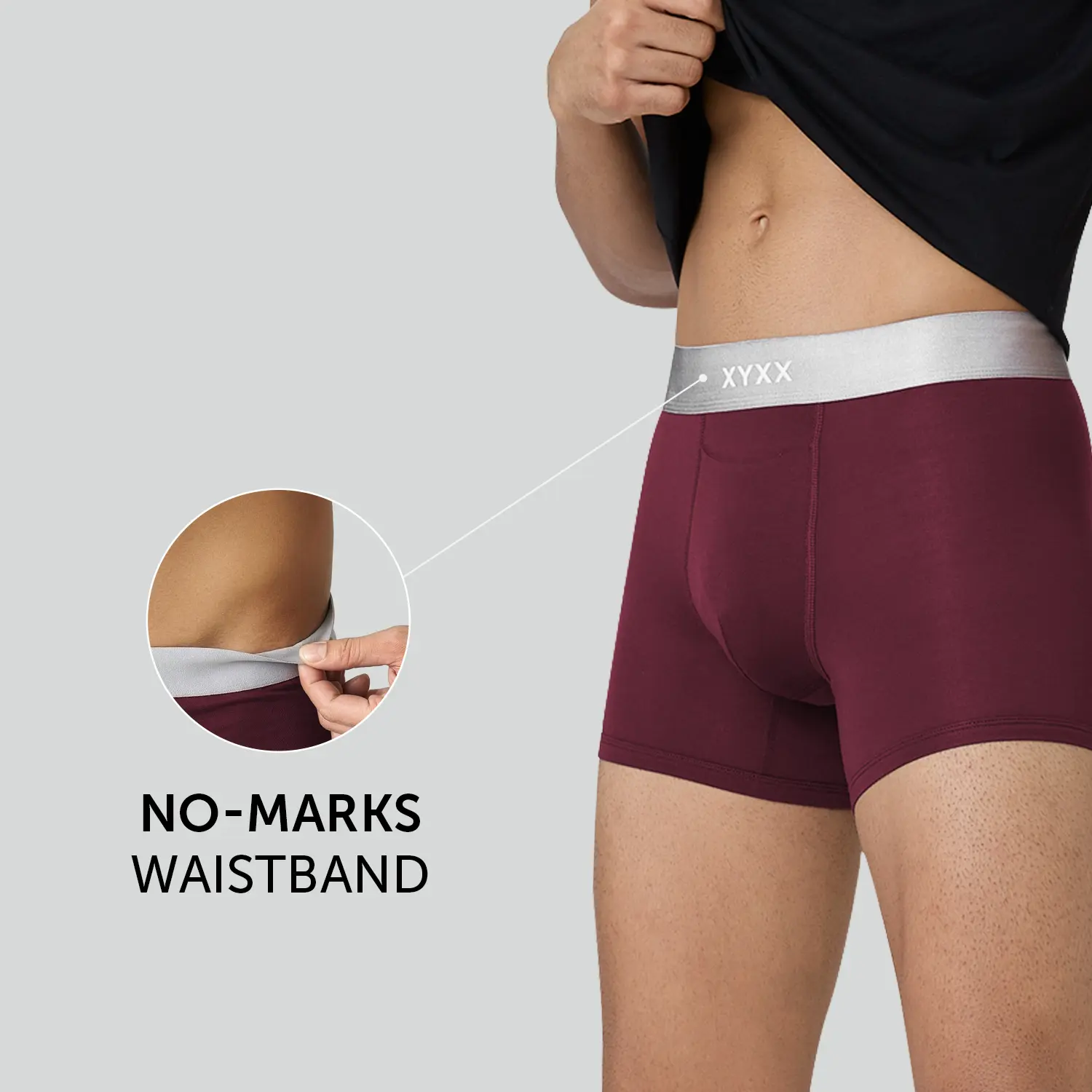 Illuminati Modal Trunks Dark Maroon - Image 4