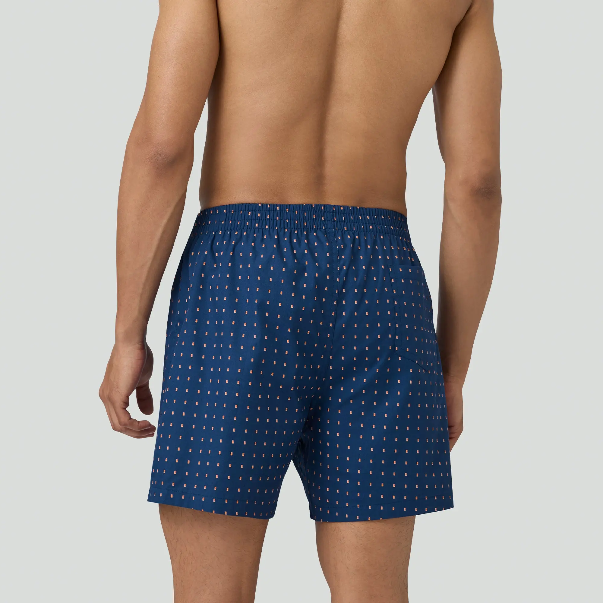 Astor Lounge Inner Boxers Blocks Blue - Image 4