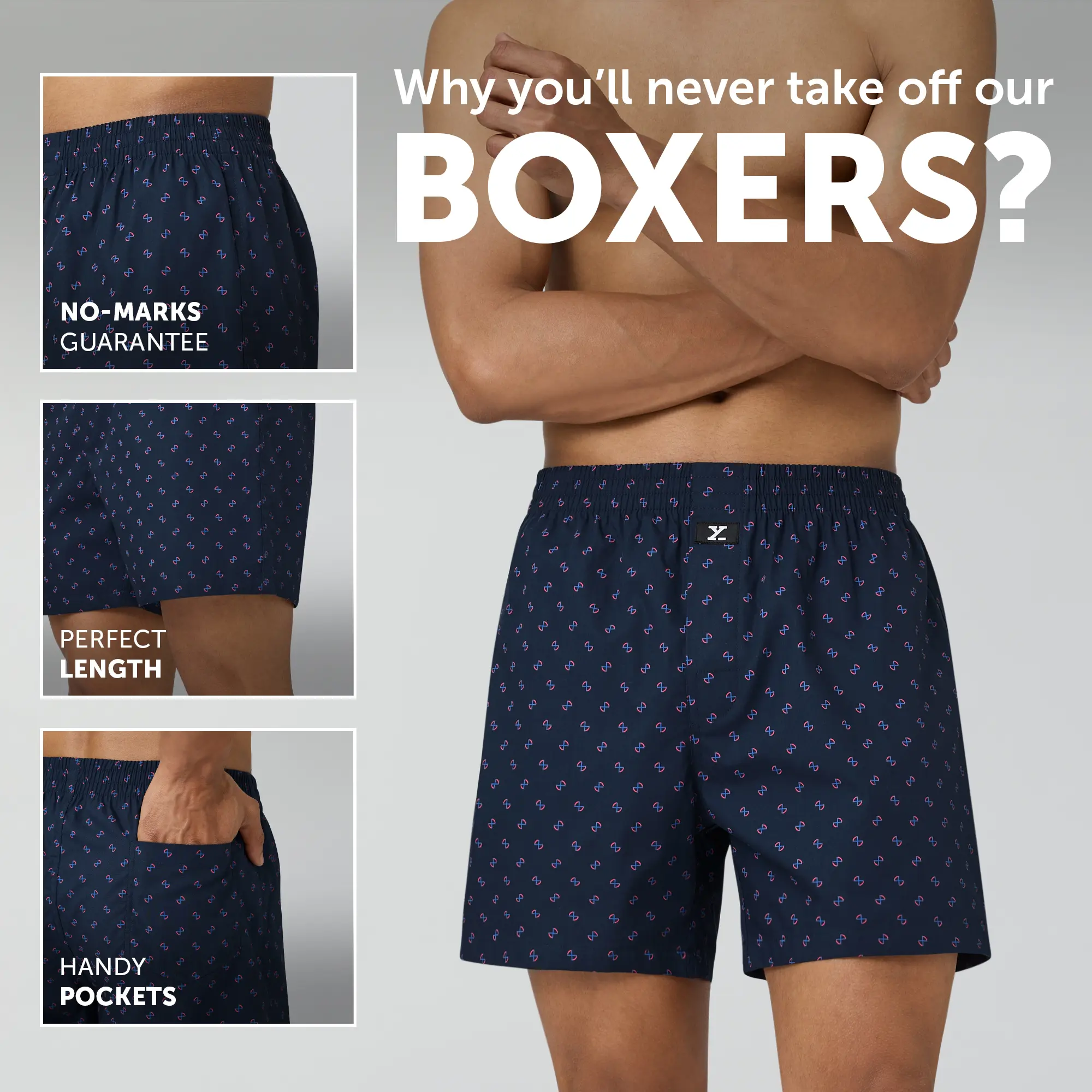 Astor Lounge Inner Boxers Infinity Blue - Image 2