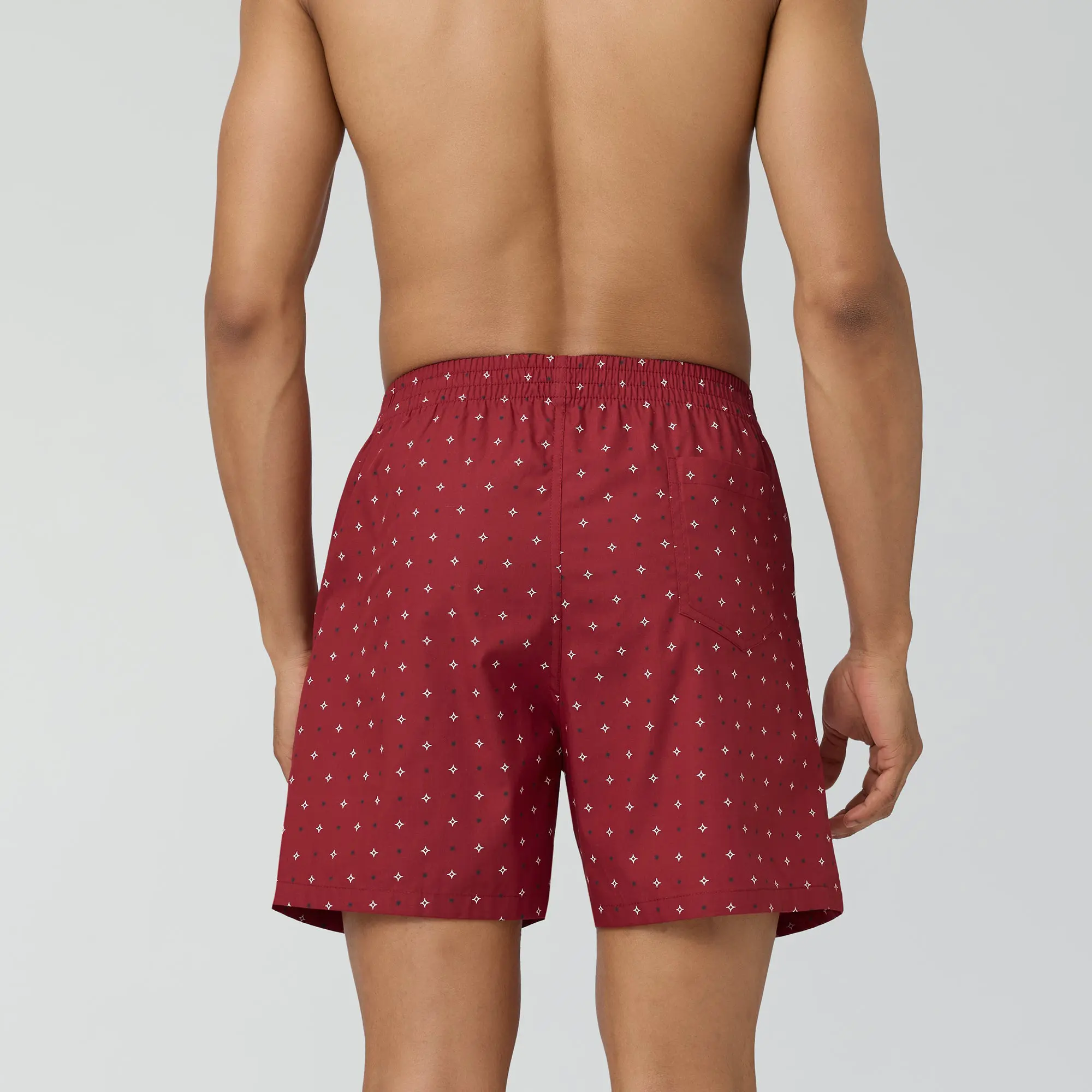 Astor Lounge Inner Boxers Starry Maroon - Image 5