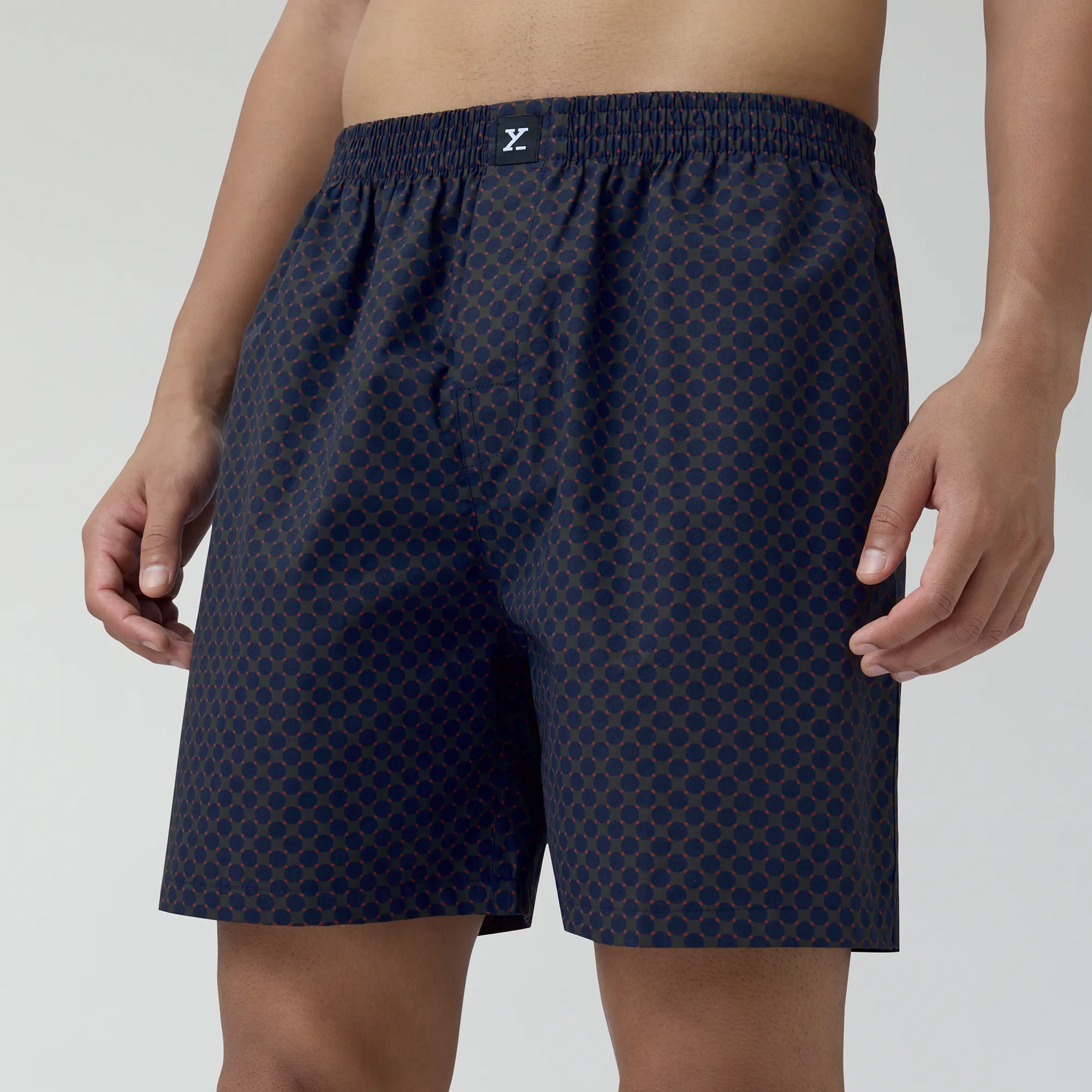 Astor Combed Cotton Boxer Shorts Blue Circle - Image 7
