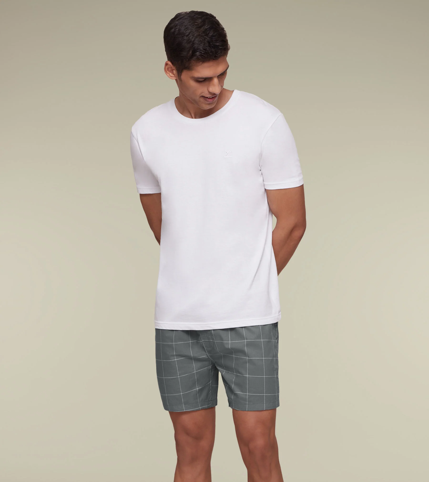 Checkmate Combed Cotton Boxers Frosty Grey - Image 4