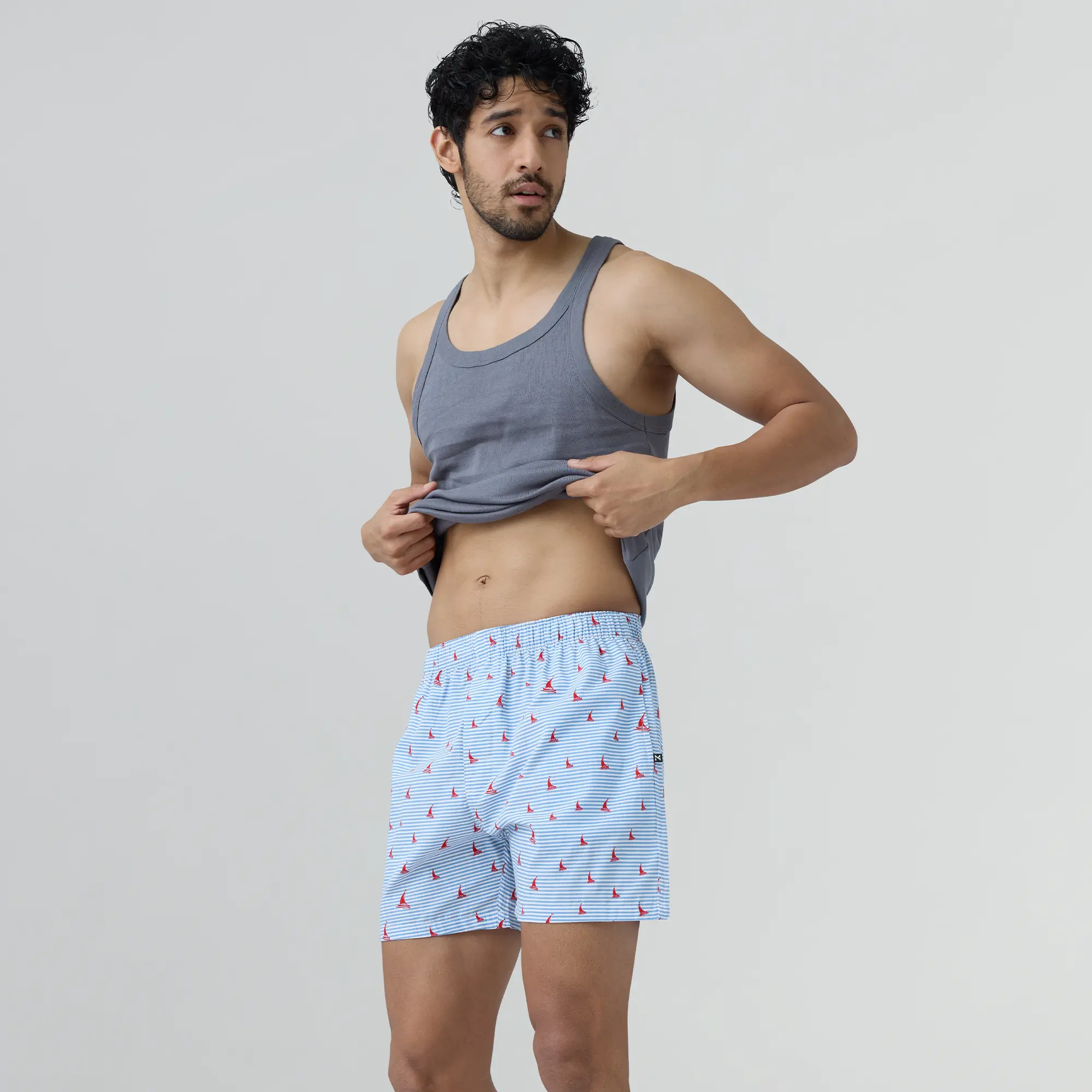 Remix Cotton Boxers Sailor Blue - Image 4