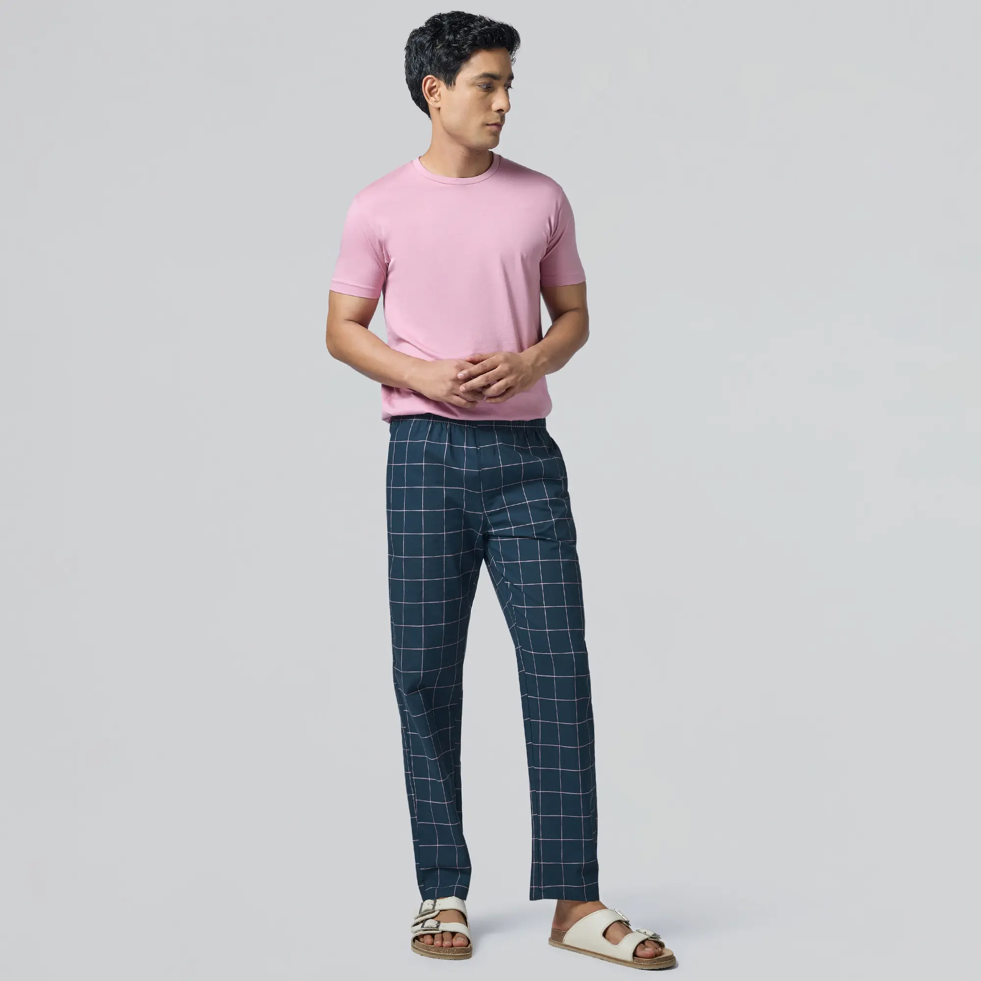 Checkmate Combed Cotton Pyjamas Pink Pop - Image 5