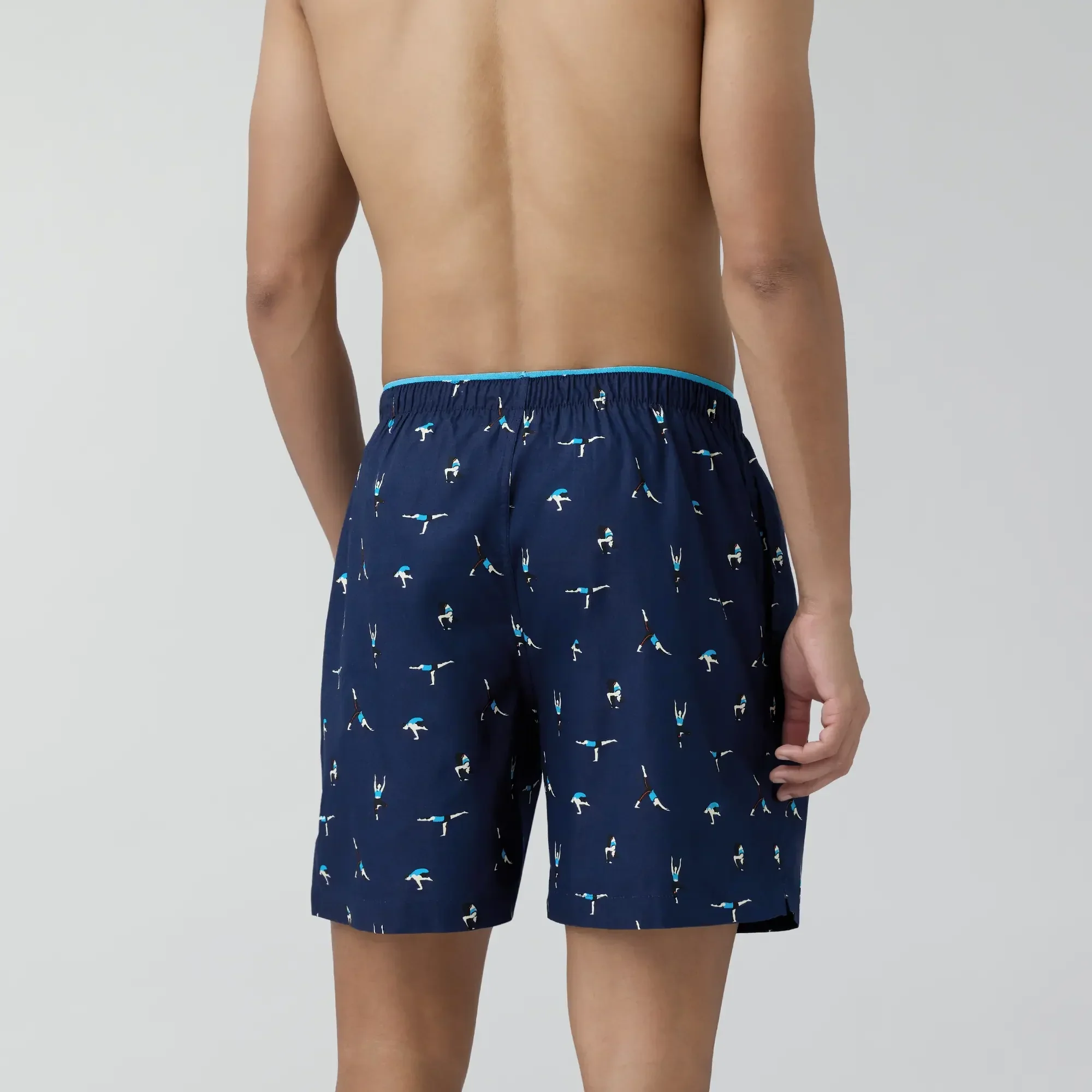 Renew Combed Cotton Boxer Shorts Midnight Blue - Image 4