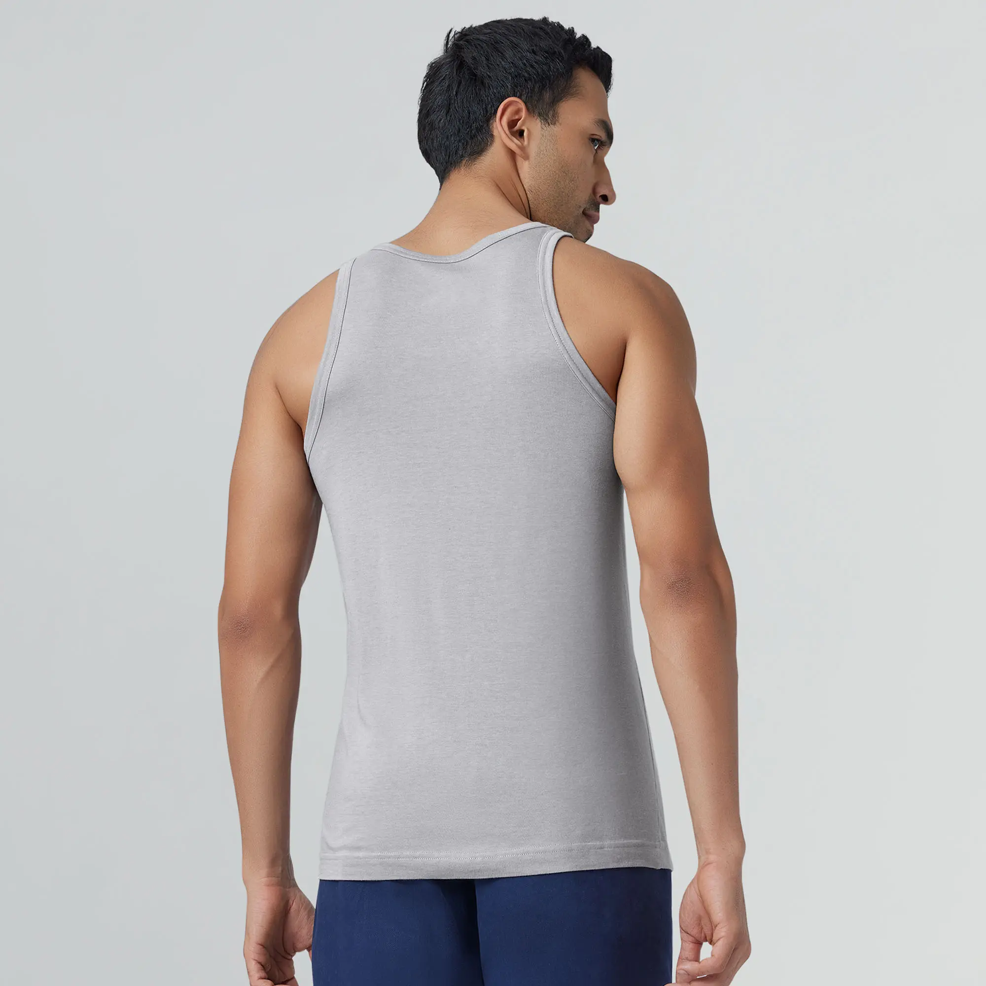 Ace Modal-Cotton Vest Frost Grey - Image 6