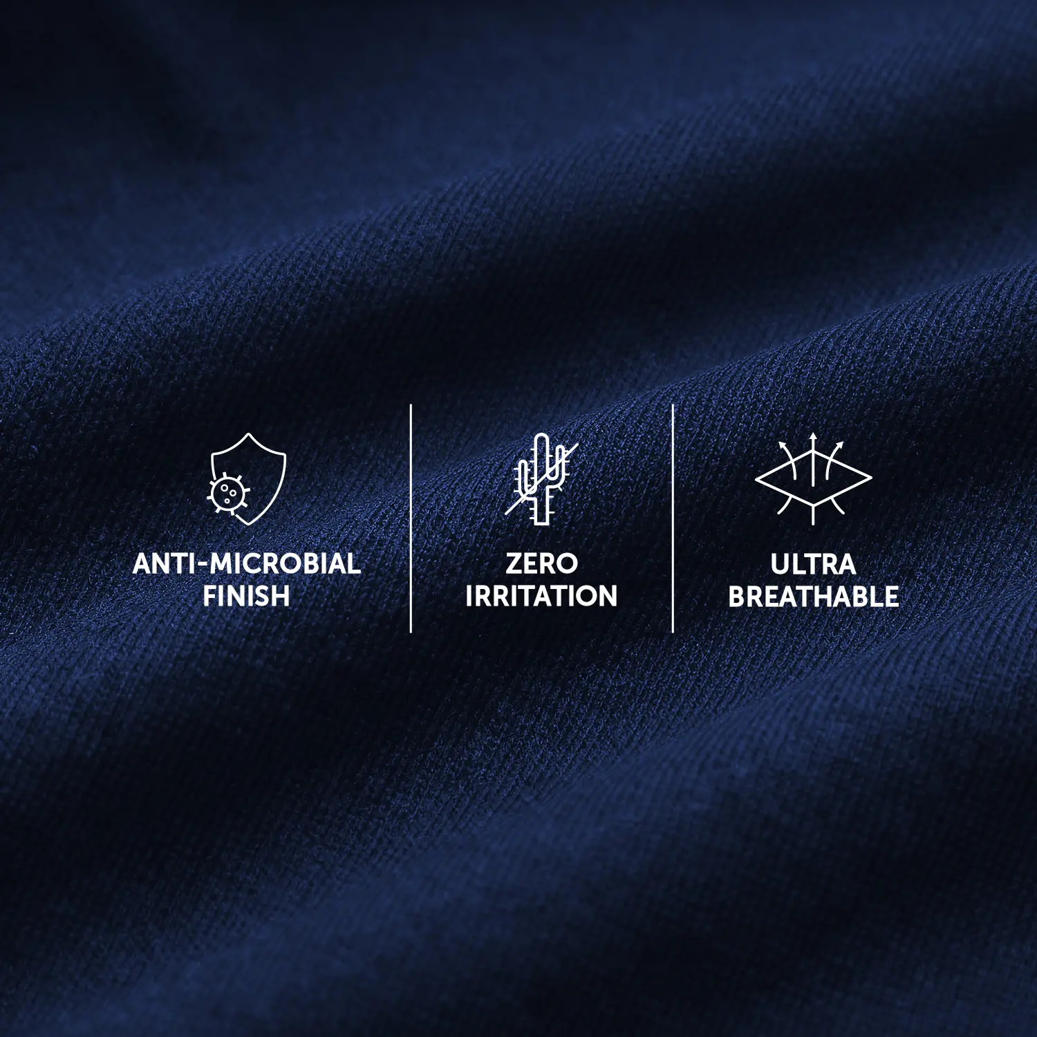 Aero Cotton Trunks Midnight Blue (Pack of 6) - Image 3