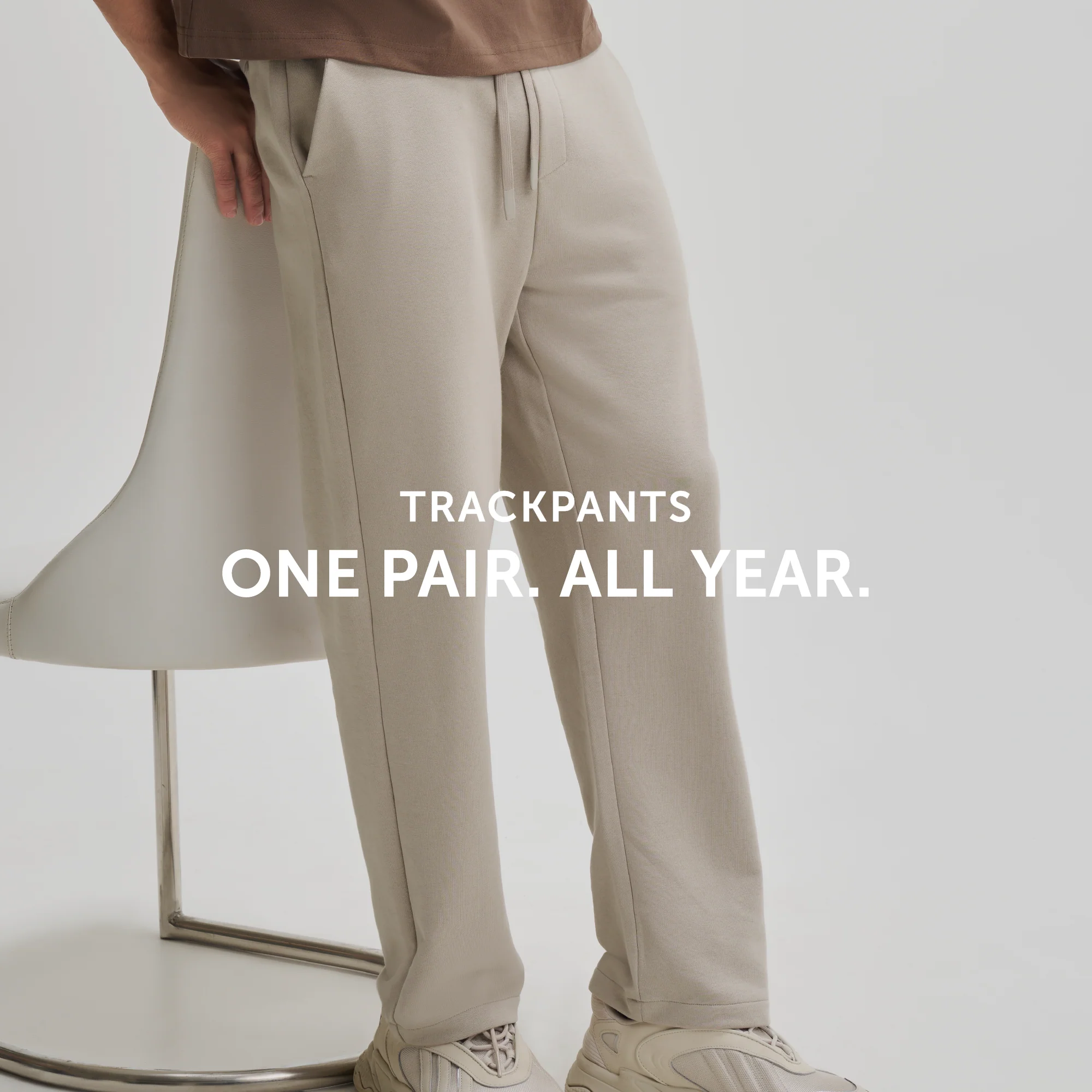 All-Season Sweatpants - Smokey Beige - Image 3