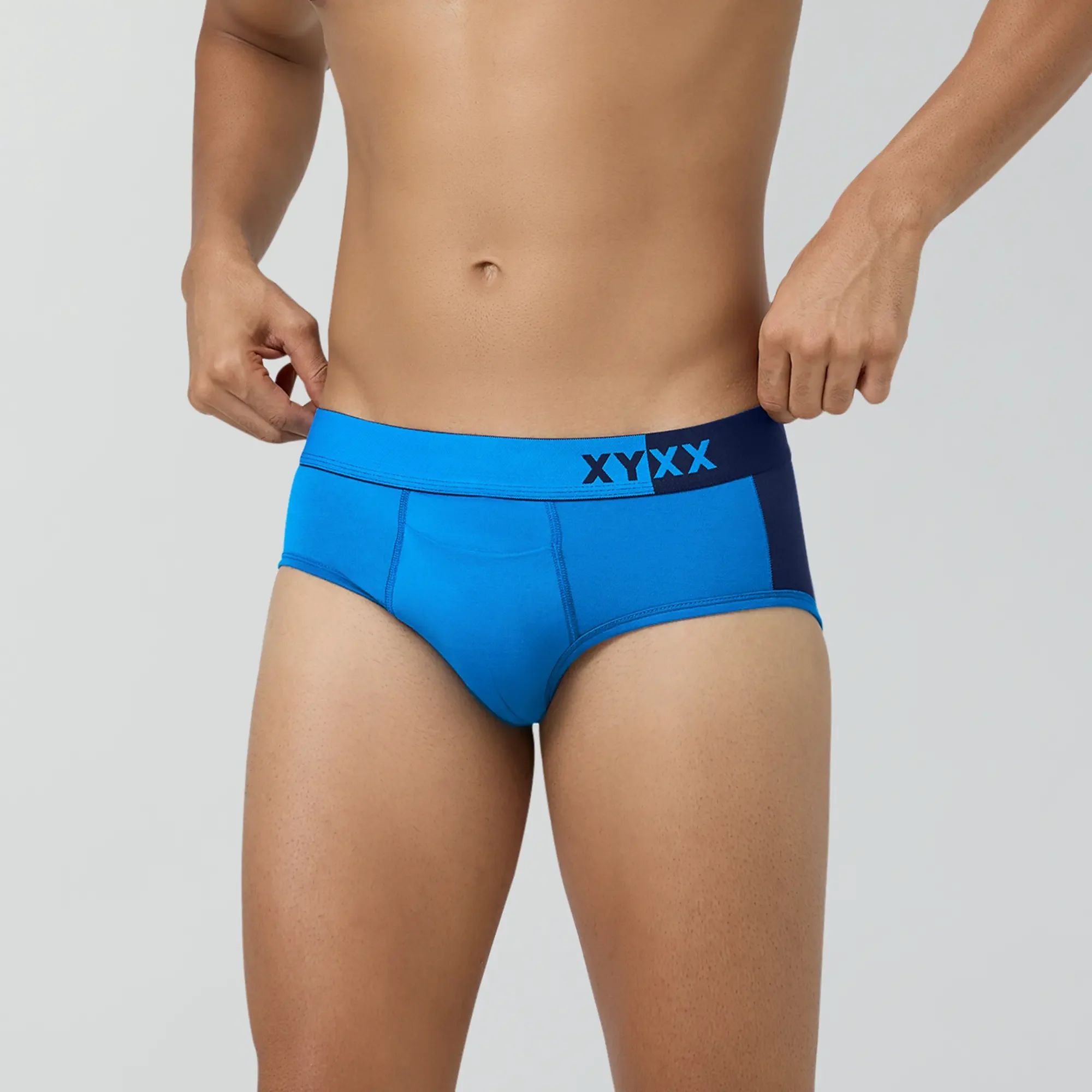 Dualist Modal Briefs Pack of 3 (Aqua Blue, Lime Yellow, Blue) - Image 3