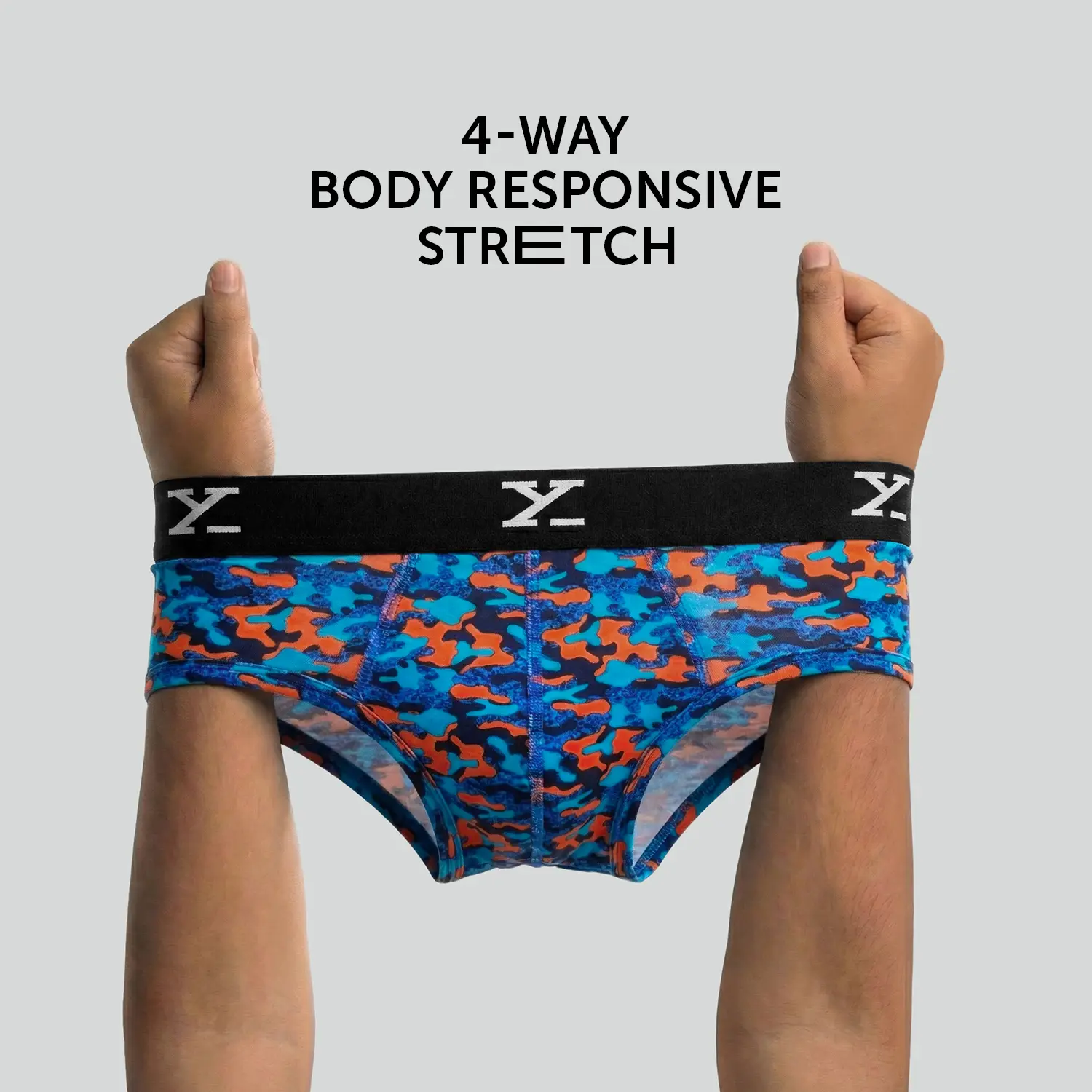 Shuffle Modal Briefs Camouflage Blue - Image 3