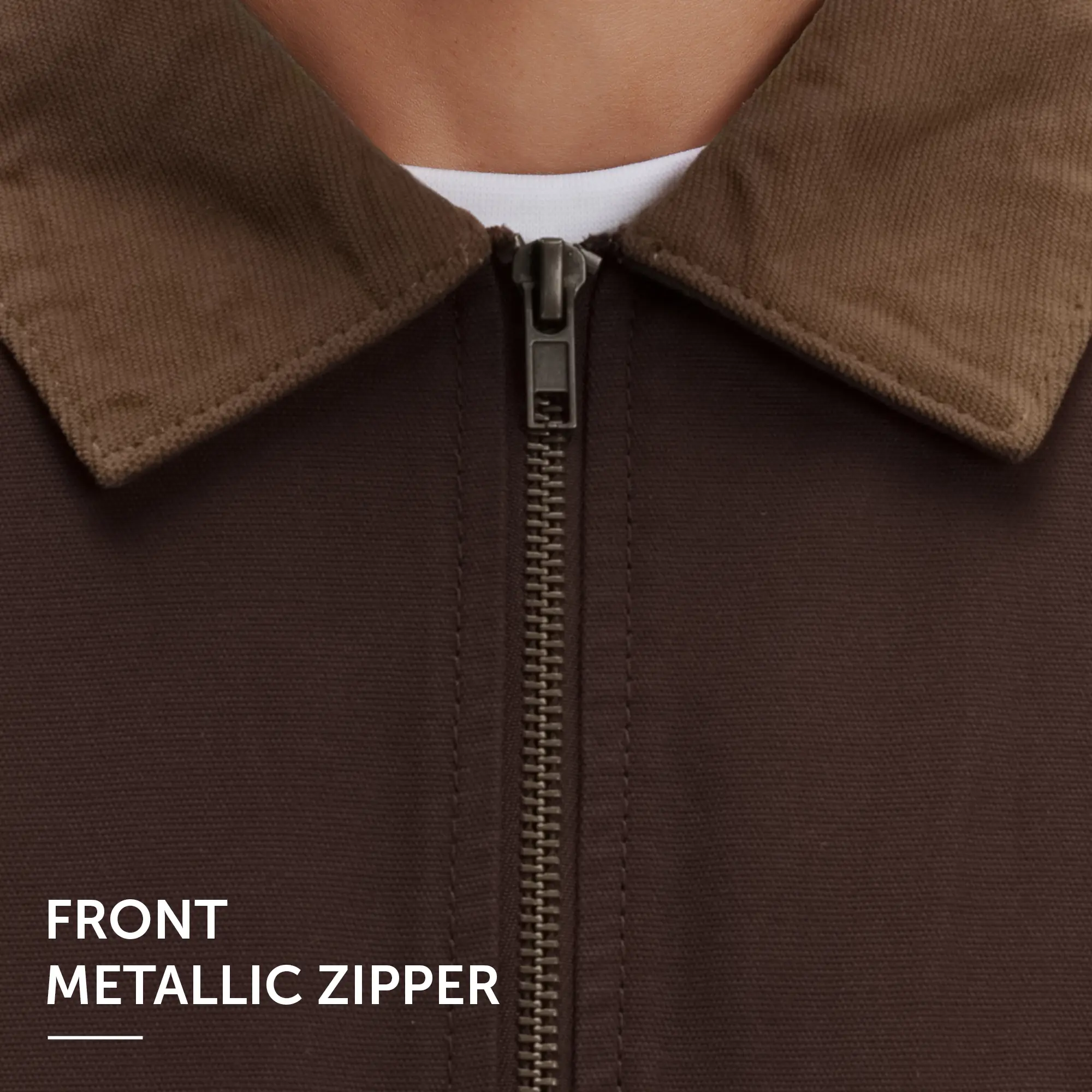 Cotton Canvas Jacket - Espresso Brown - Image 5