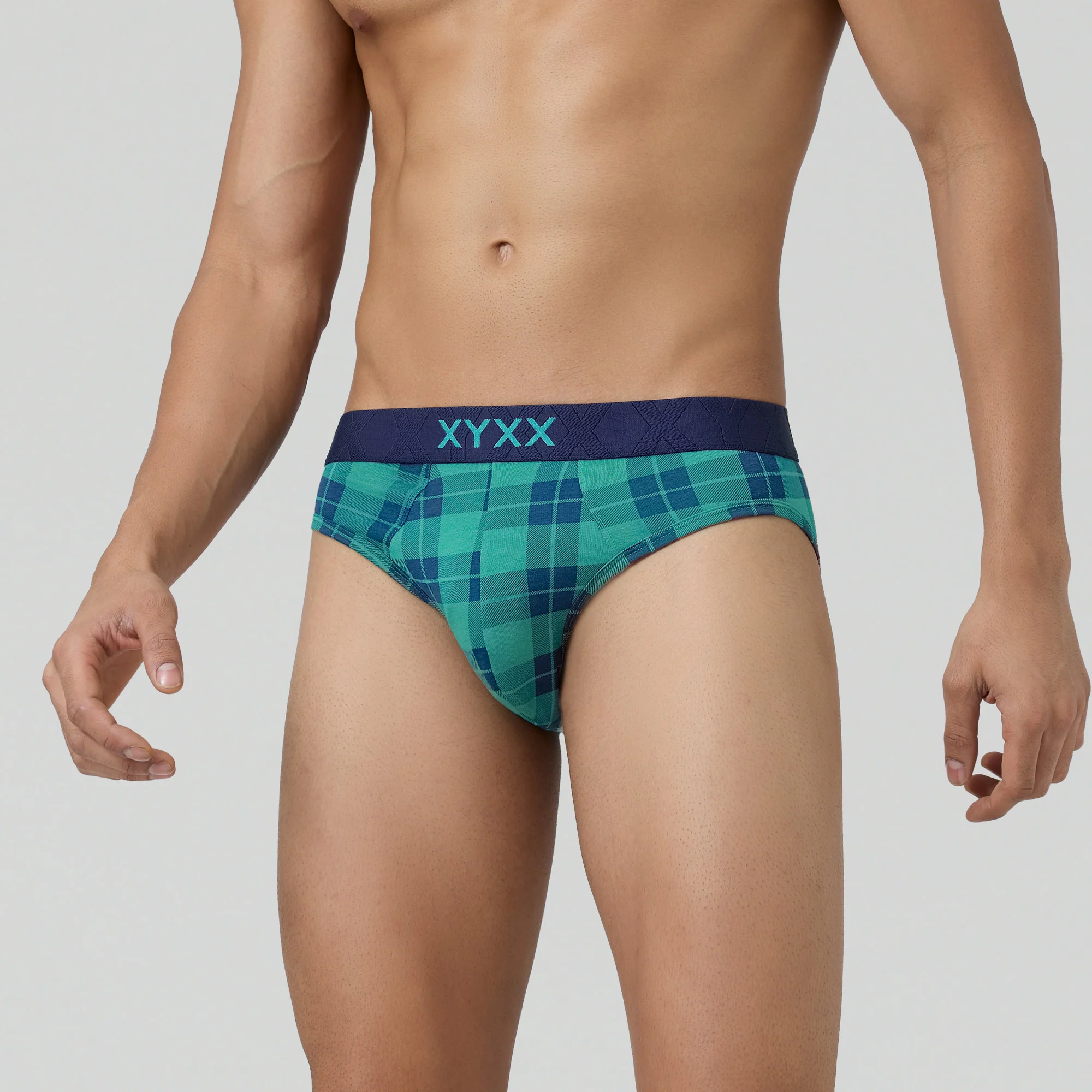 Checkmate Modal-Cotton Briefs Aqua Green - Image 6