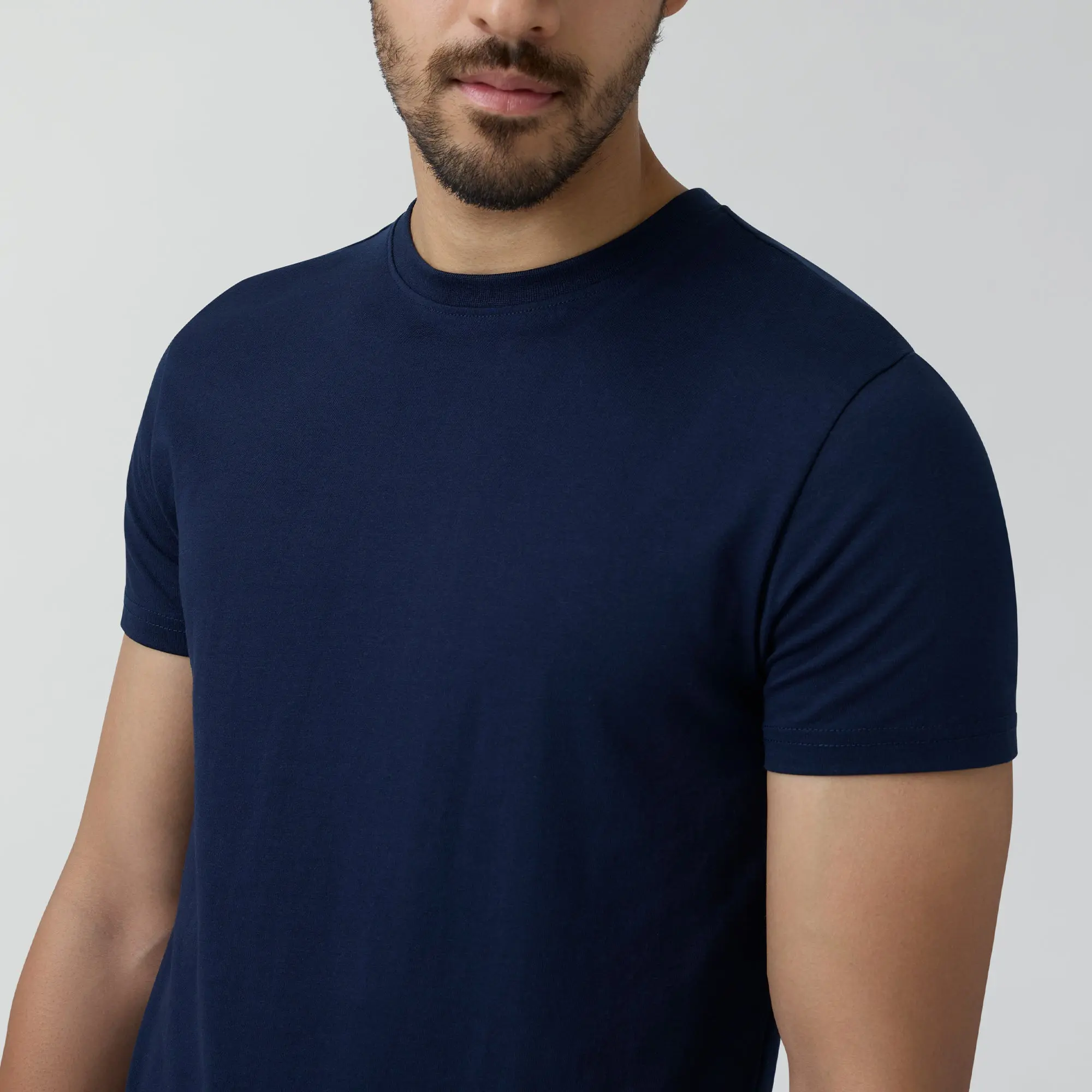 Code Cotton Rich T-shirts Midnight Blue - Image 6