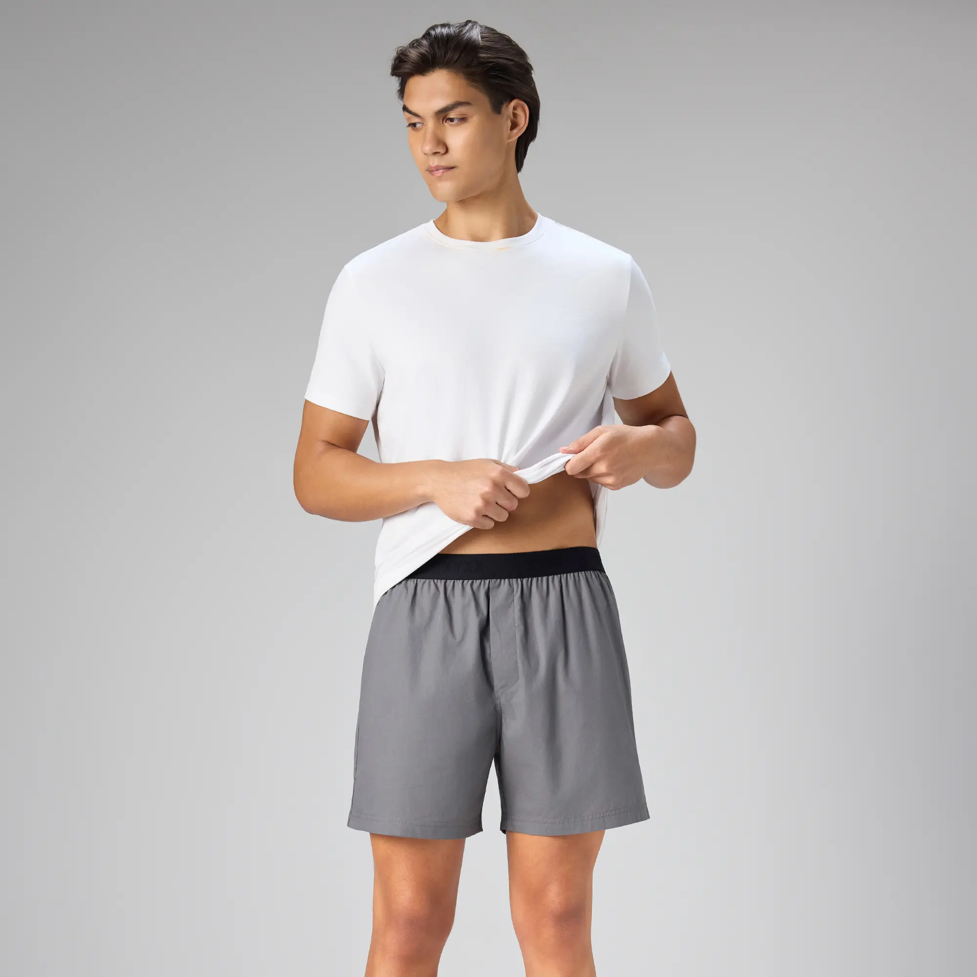 Solid Inner Boxers - Graphite Grey - Image 3