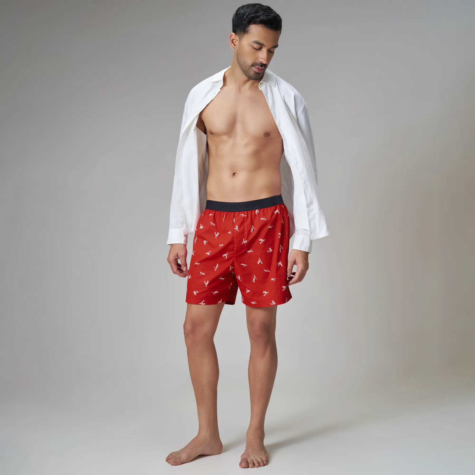 Printed Inner Boxers - Lovestruck Red - Image 3