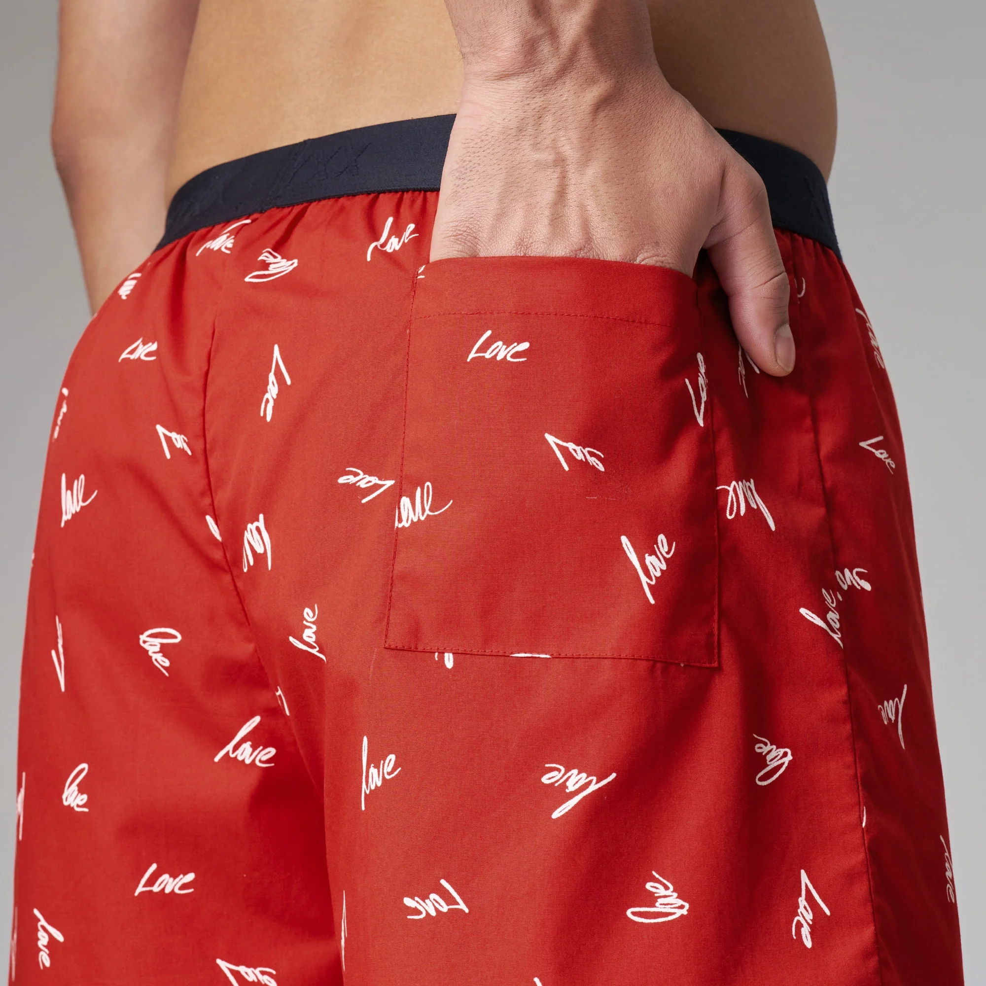 Printed Inner Boxers - Lovestruck Red - Image 6