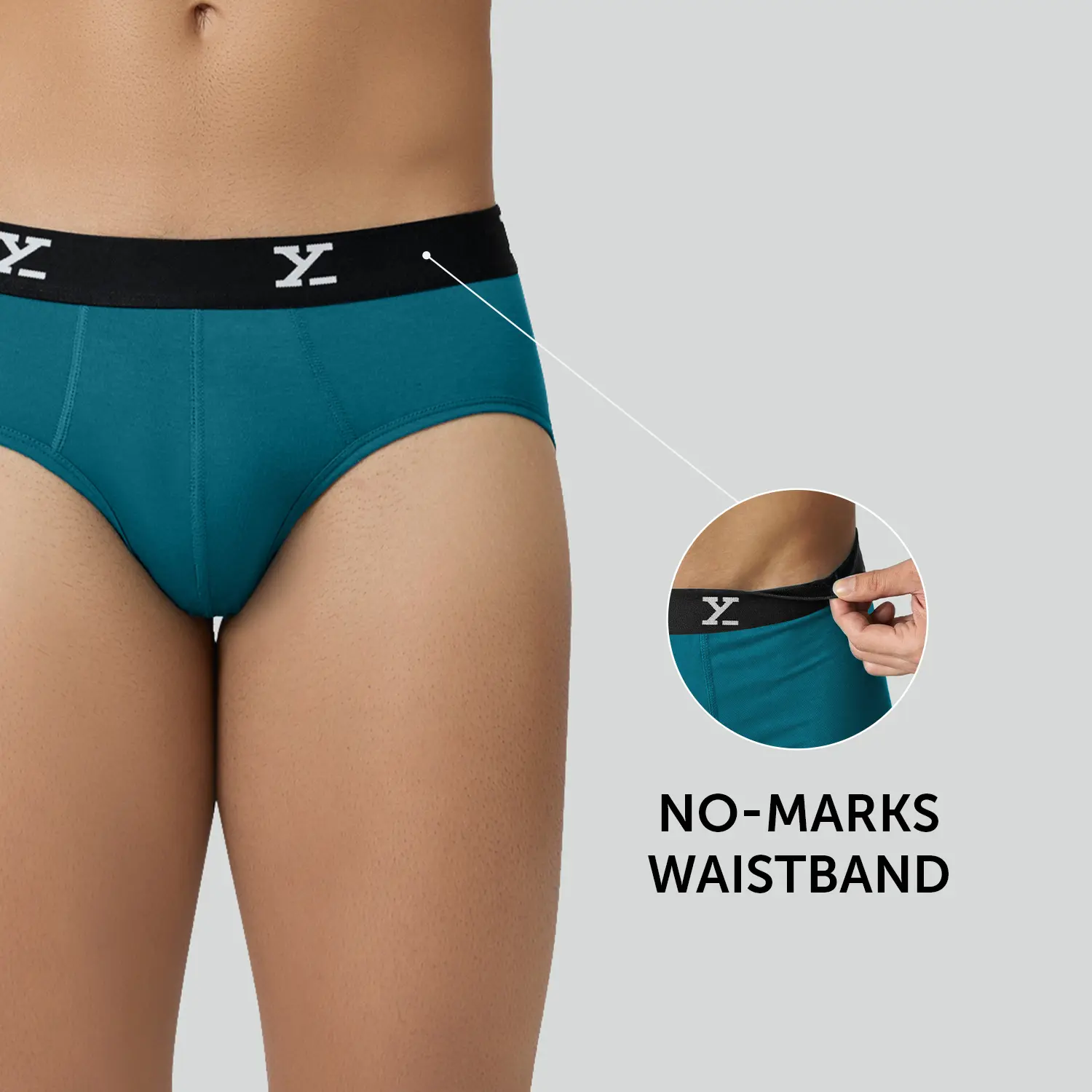 Ace Modal Briefs Aqua Blue - Image 4