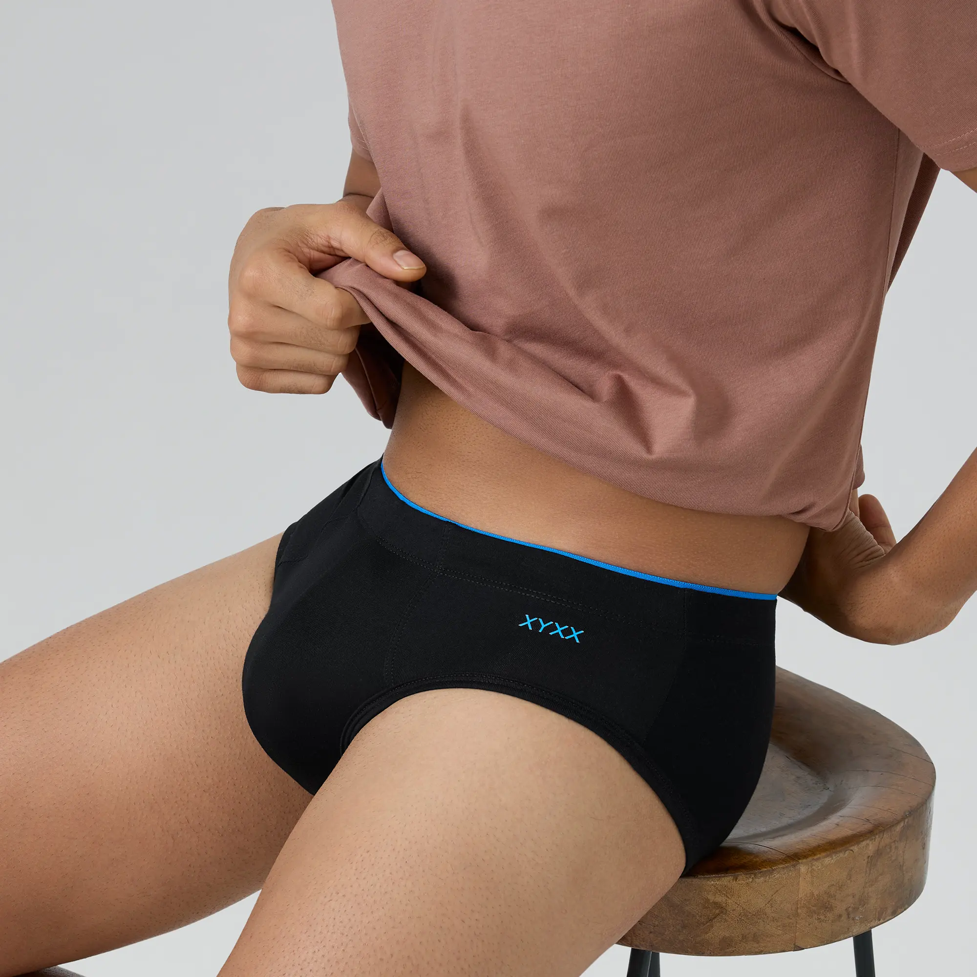 Super Combed Cotton-Modal Briefs - Black Knight