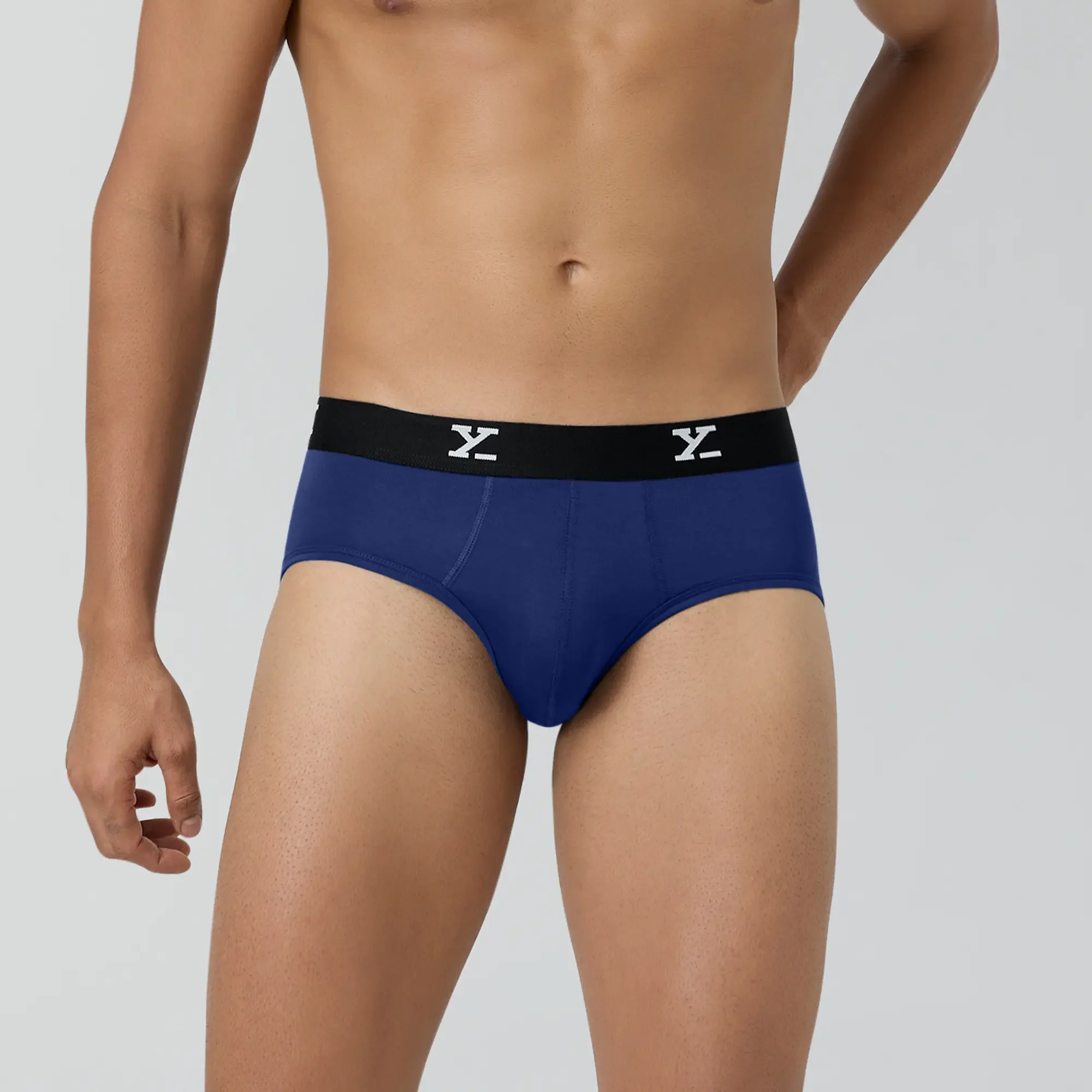 Super Combed Cotton-Modal Briefs - Imperial Blue - Image 6