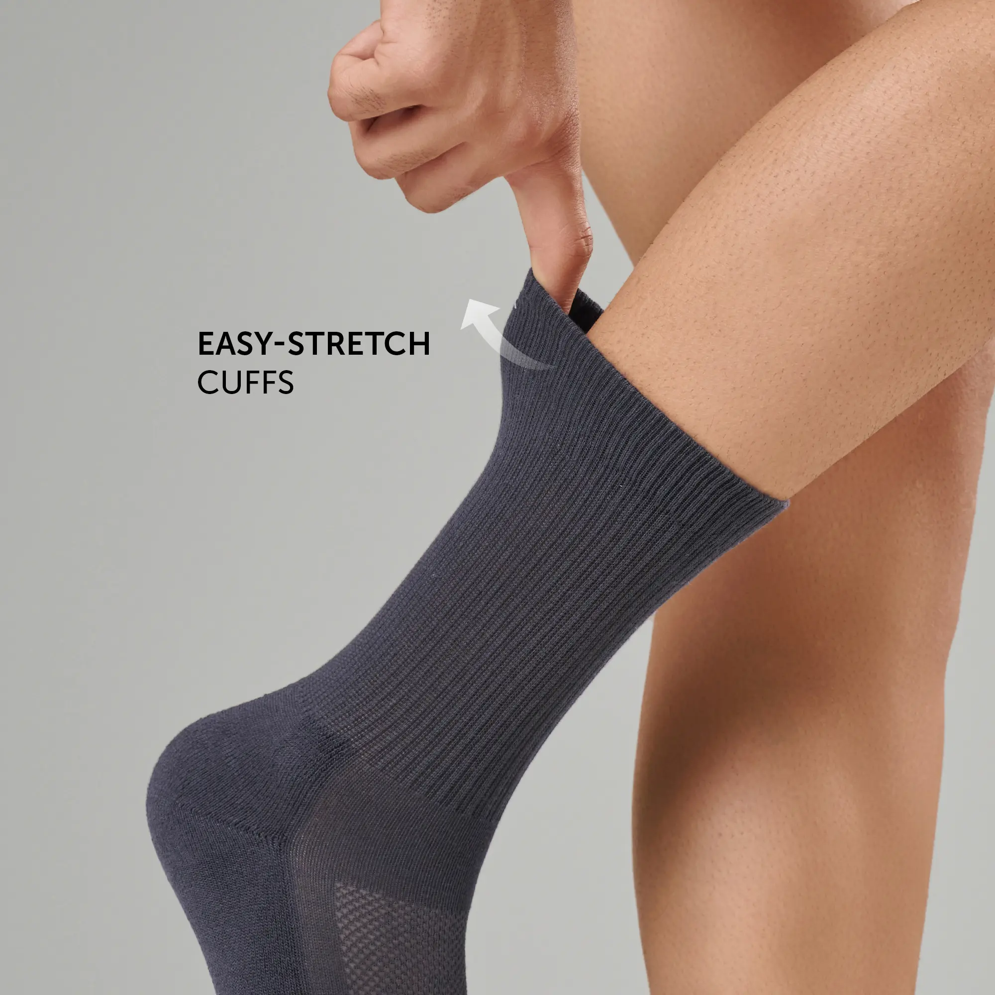 Crew-Length Socks - Graphite Grey - Image 2