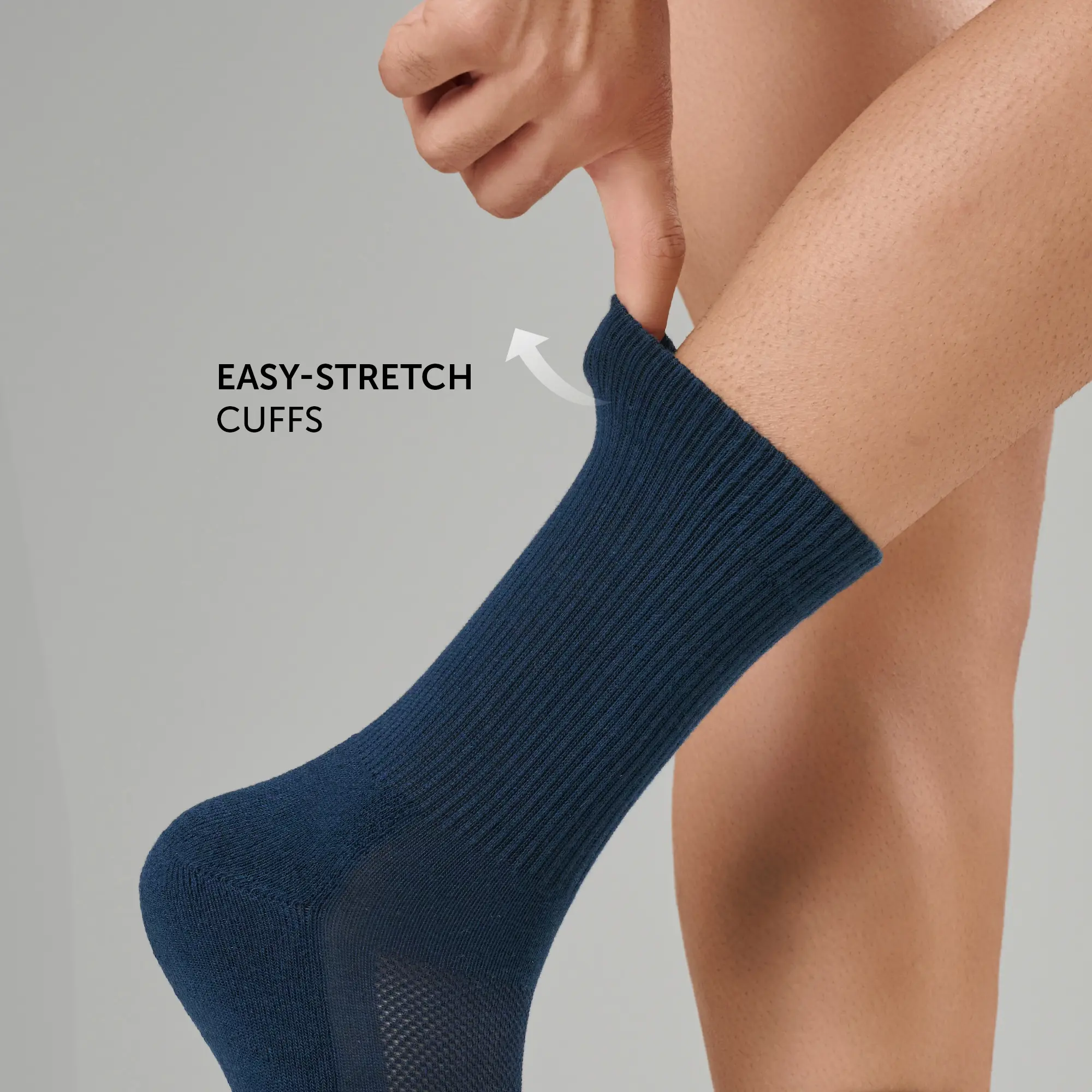 Crew-Length Socks - Midnight Blue - Image 2