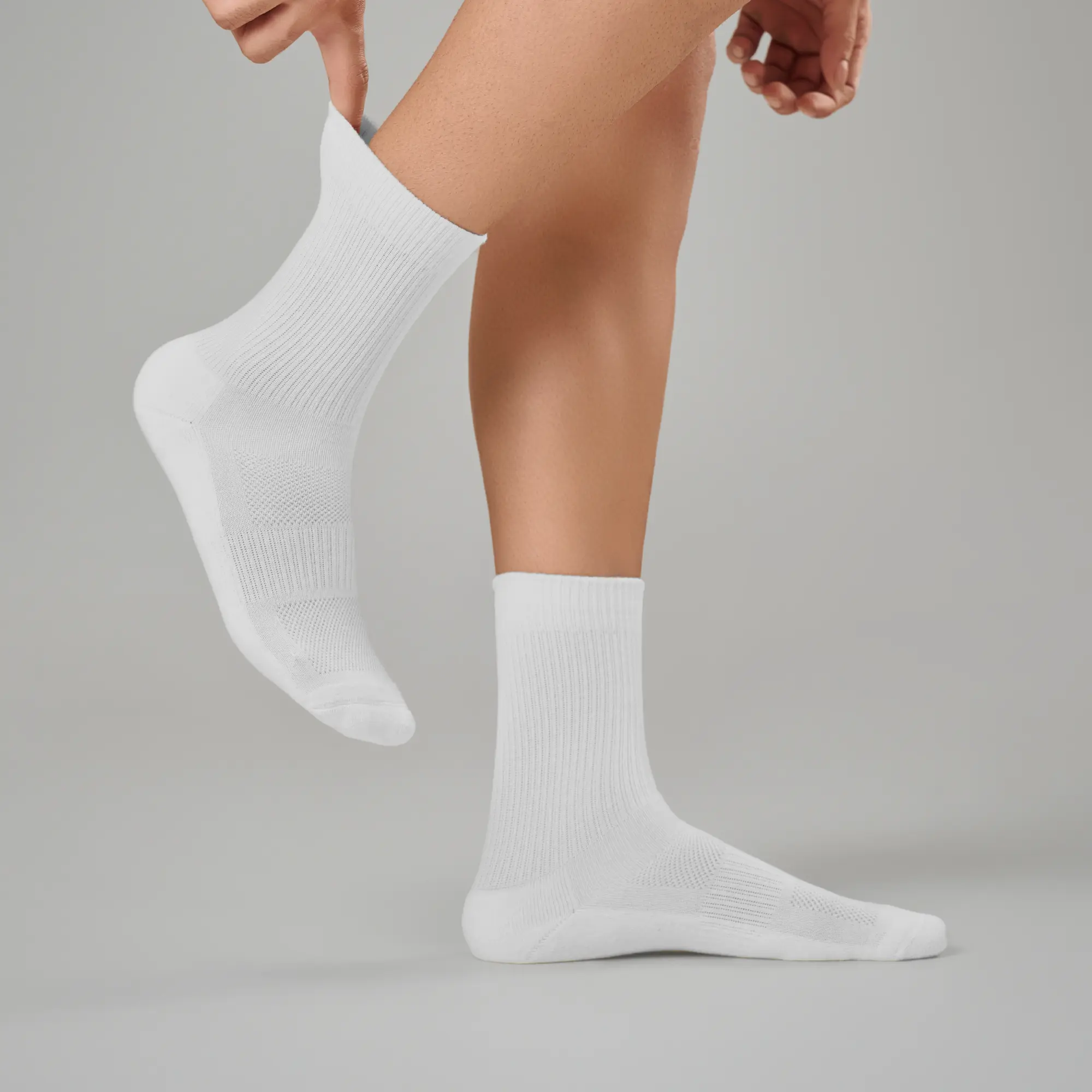 Crew-Length Socks - Polar White (Pack of 3) - Image 3