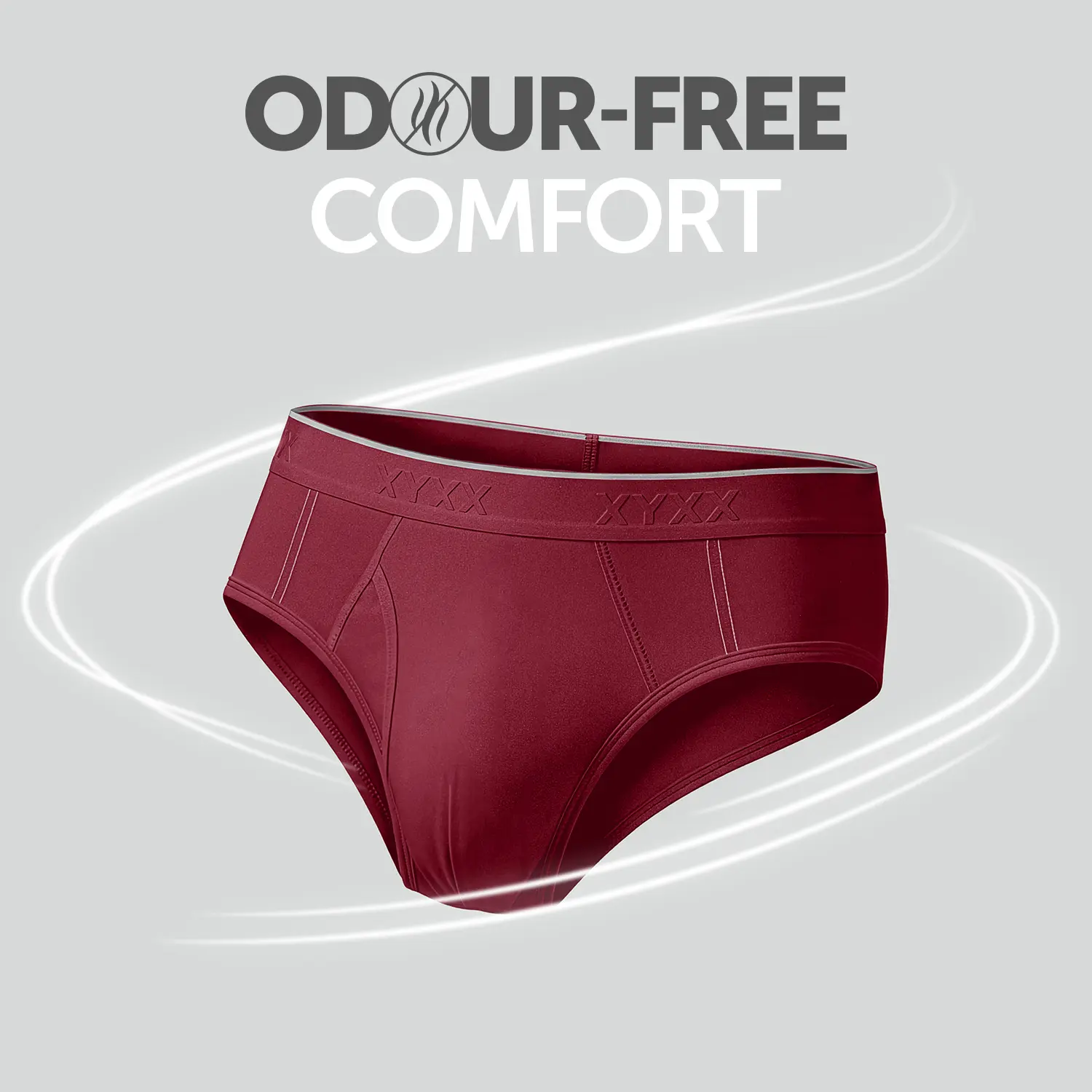 Crux Cotton Stretch Briefs Bold Burgundy - Image 2