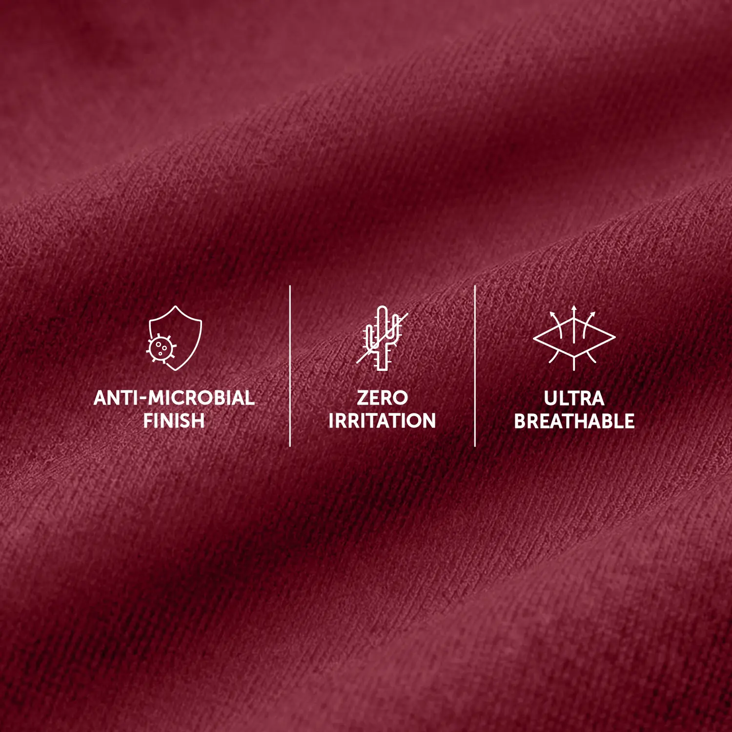 Crux Cotton Stretch Trunks Bold Burgundy - Image 4