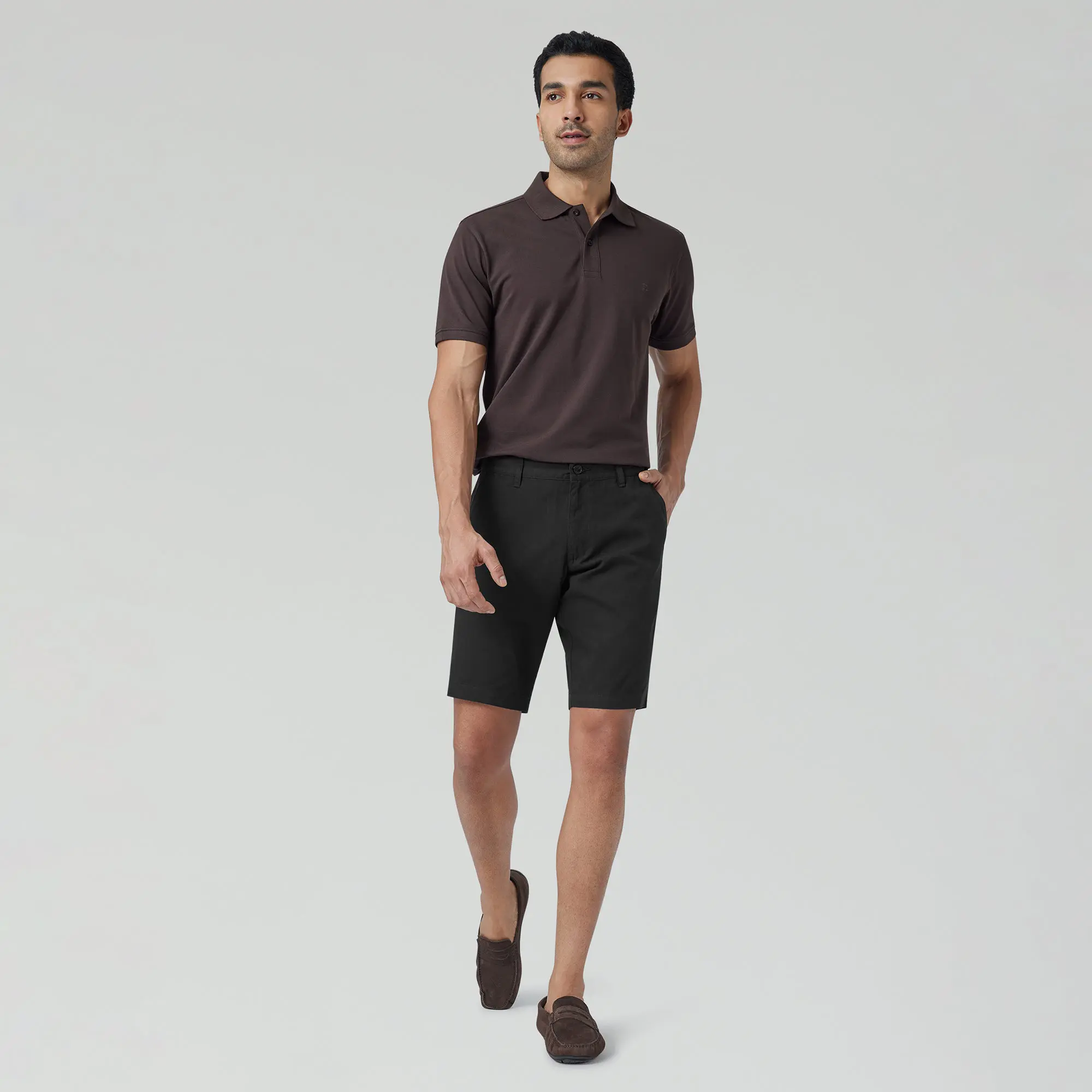 Element Cotton Chinos Shorts For Men Pitch Black - Image 4