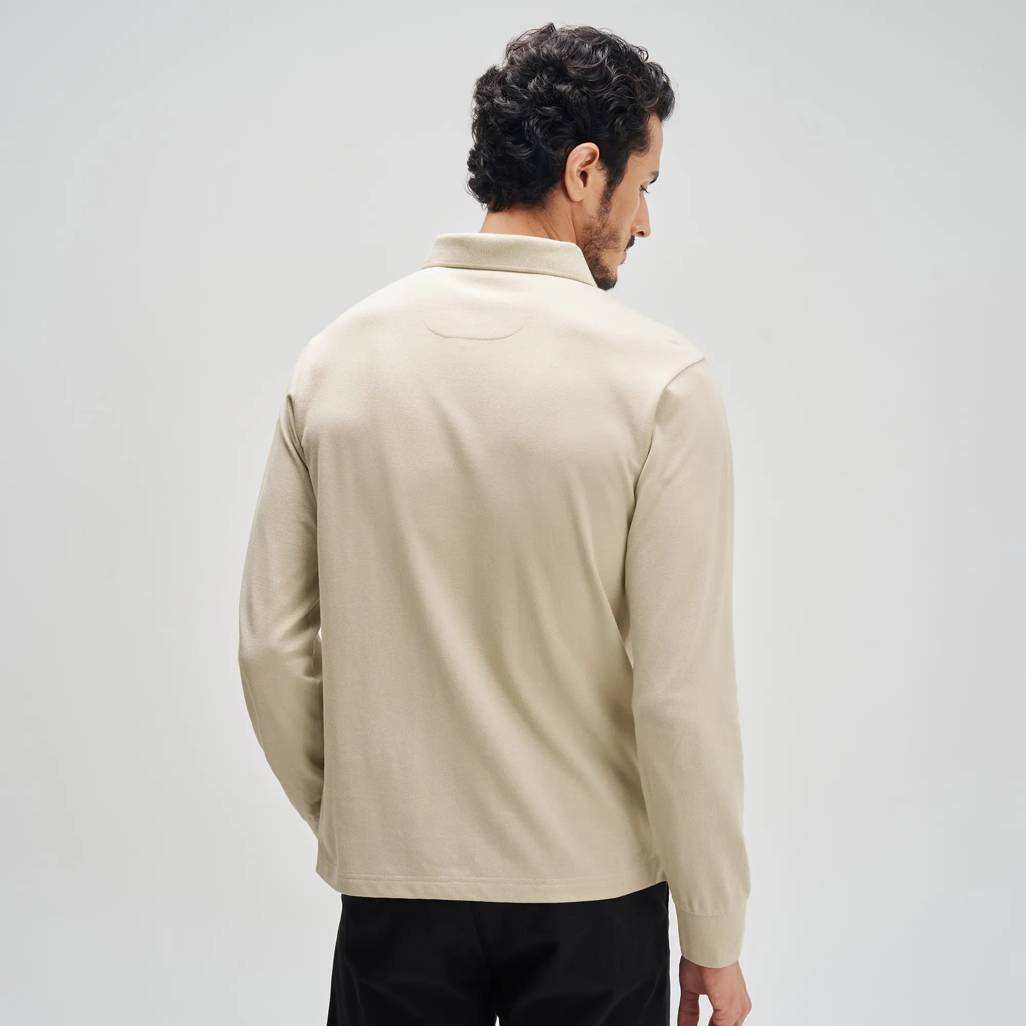 Full Sleeve Polo - Irish Beige - Image 6