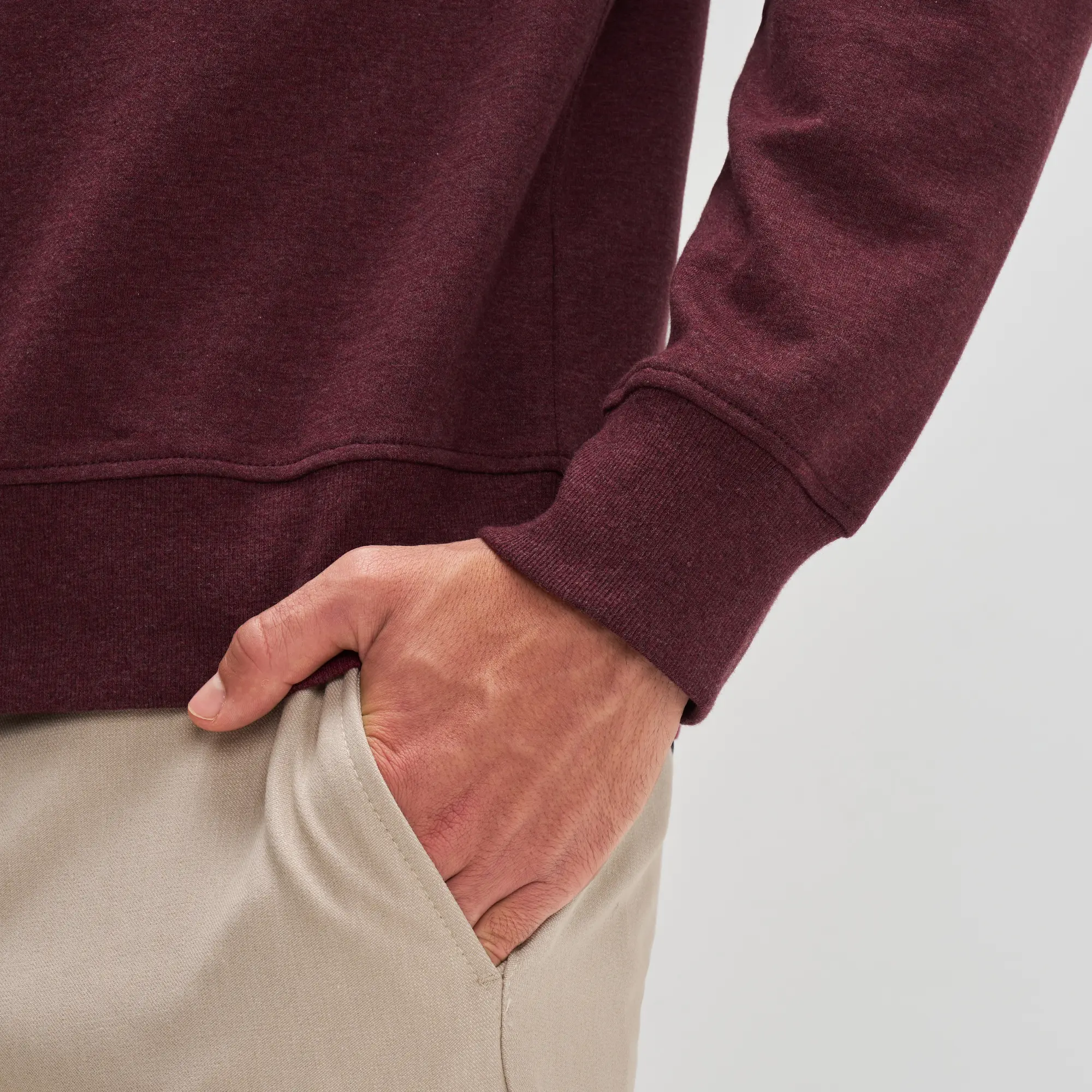 Half-Zip Pullover - Auburn Red - Image 6