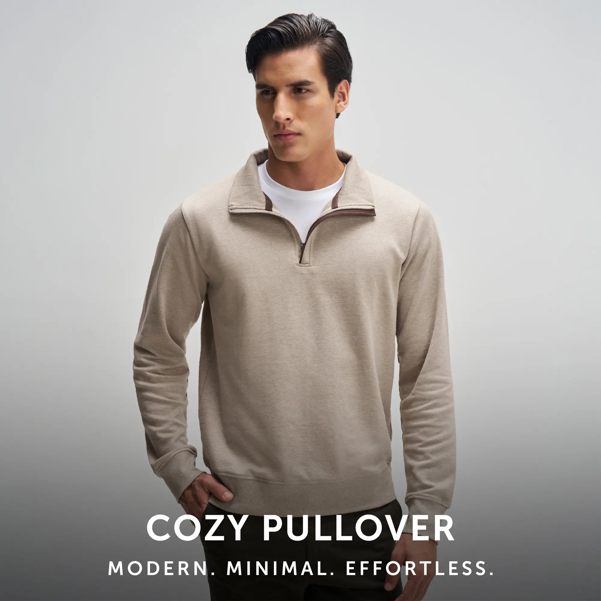Half-Zip Pullover - Irish Beige - Image 2
